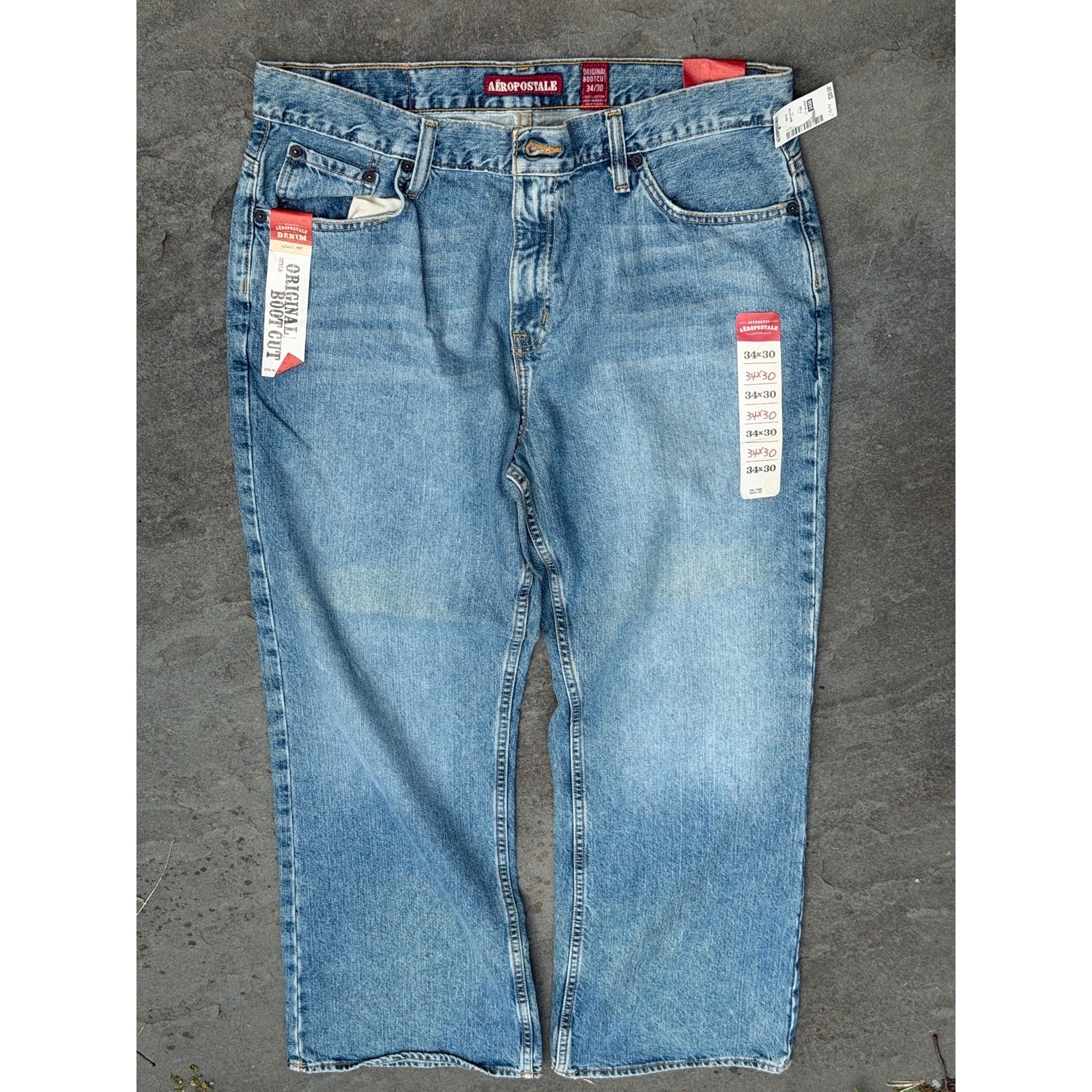Vintage Aeropostale Original Bootcut Light Wash Jeans Size 34x30 NWT Vintage Aeropostale Original Bootcut Light Wash Jeans Size 34x30 NWT