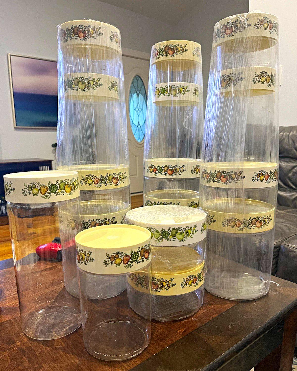 Vintage PYREX 70’s Spice of Life rare canister set 12pc Vintage PYREX 70’s Spice of Life rare canister set 12pc