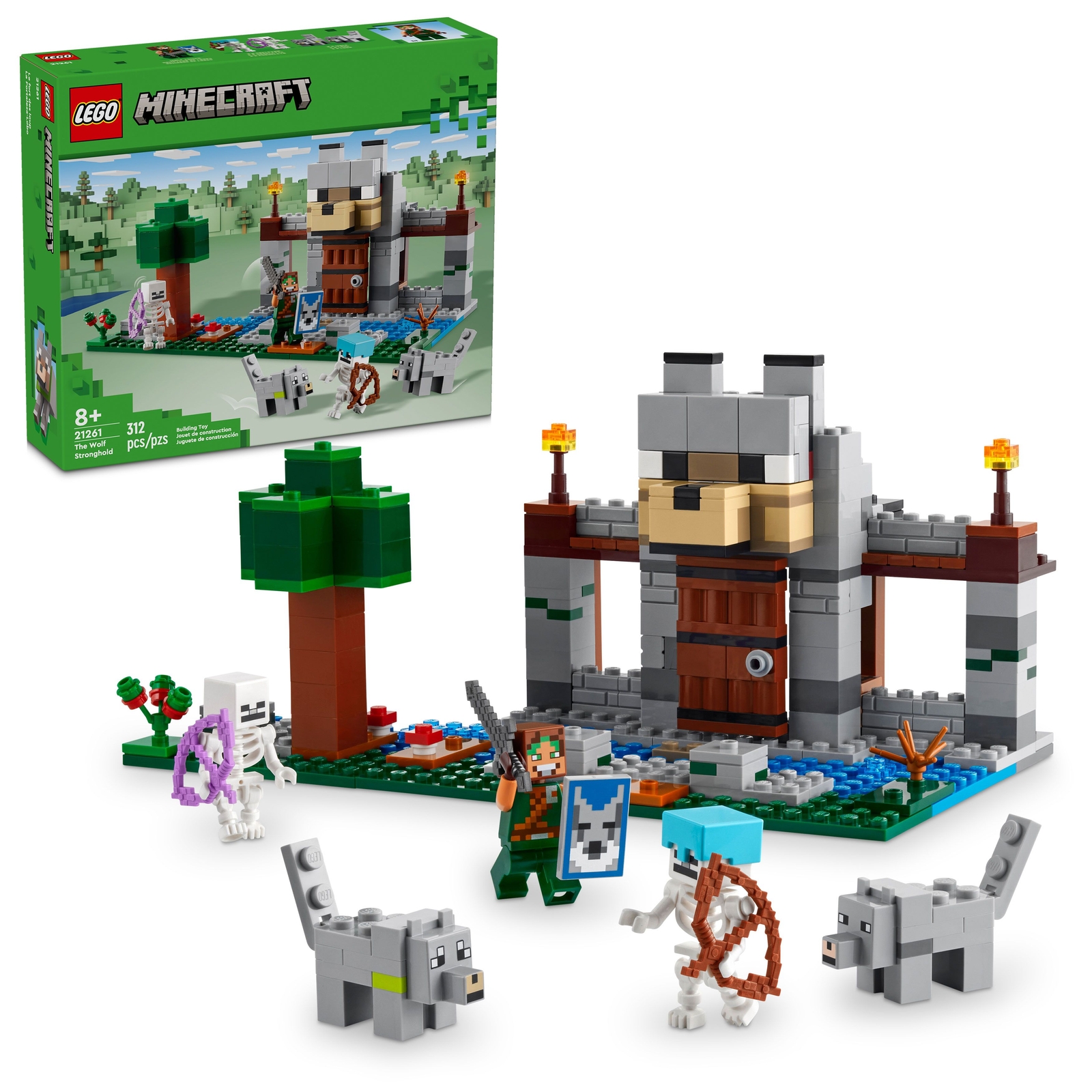 LEGO Minecraft: The Wolf Stronghold (21261)