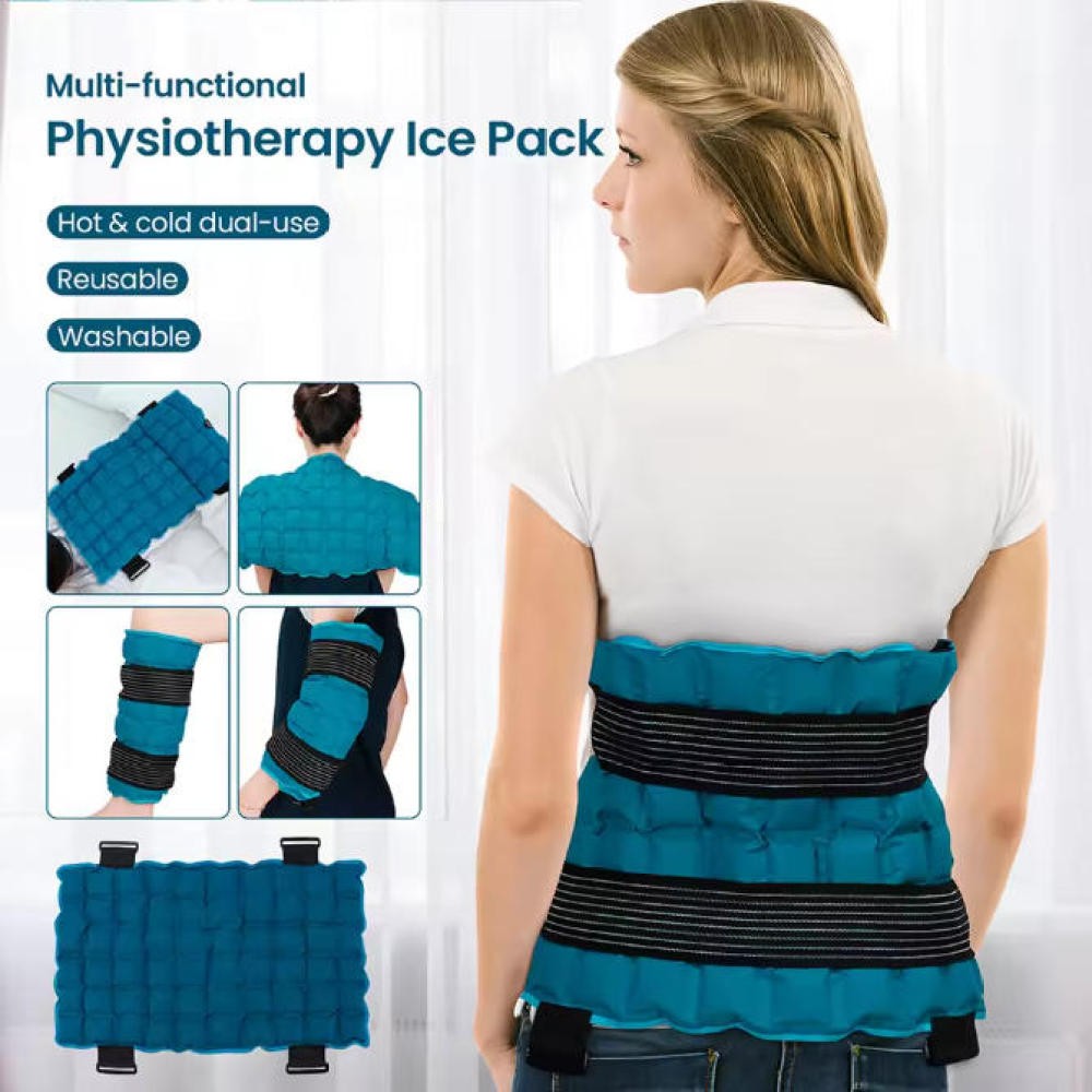 1Pcs Large Ice Pack Wrap for Hip, Knee, Shoulder, Back Pain Relief Reusable Cold