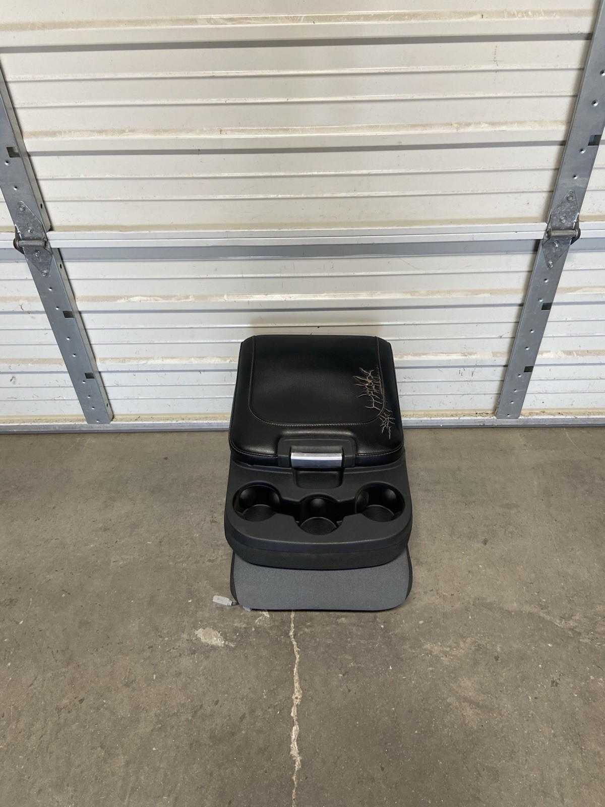 2003-2025 Dodge Ram 1500 2500 3500 Center Jump Seat Console BLACK & GRAY CLOTH
