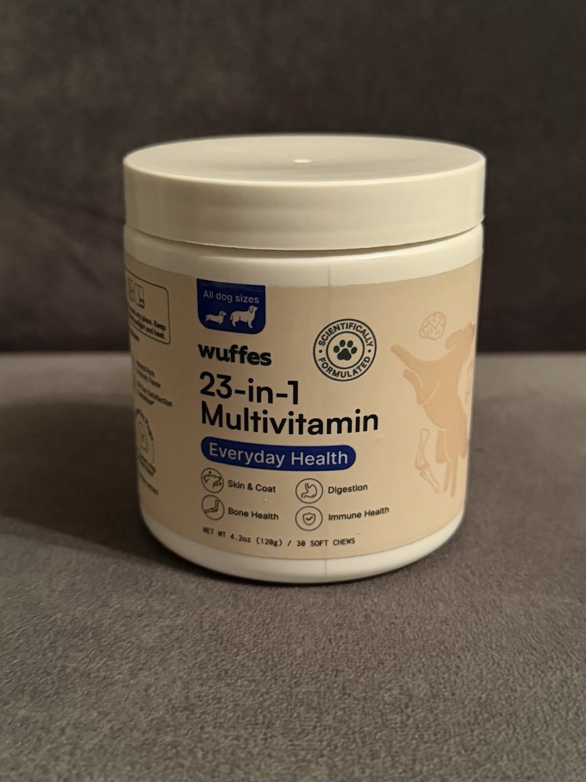 Wuffes 23-in-1 Dog Multivitamin Soft Chews 30 Ct Skin Coat Joint Immune Wuffes 23-in-1 Dog Multivitamin Soft Chews 30 Ct Skin Coat Joint Immune