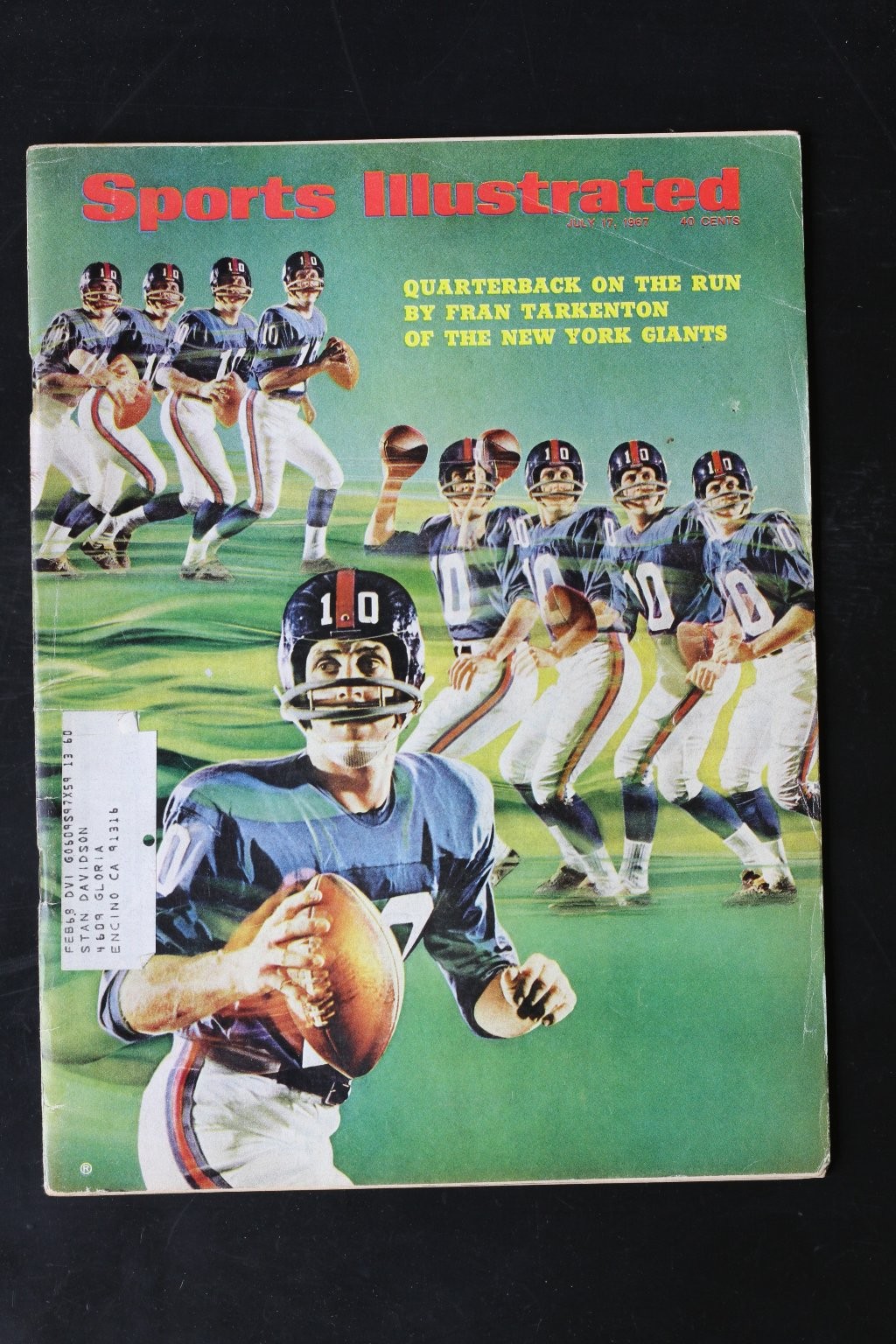 Sports Illustrated February 1969 Fran Tarkenton New York Giants Magazine