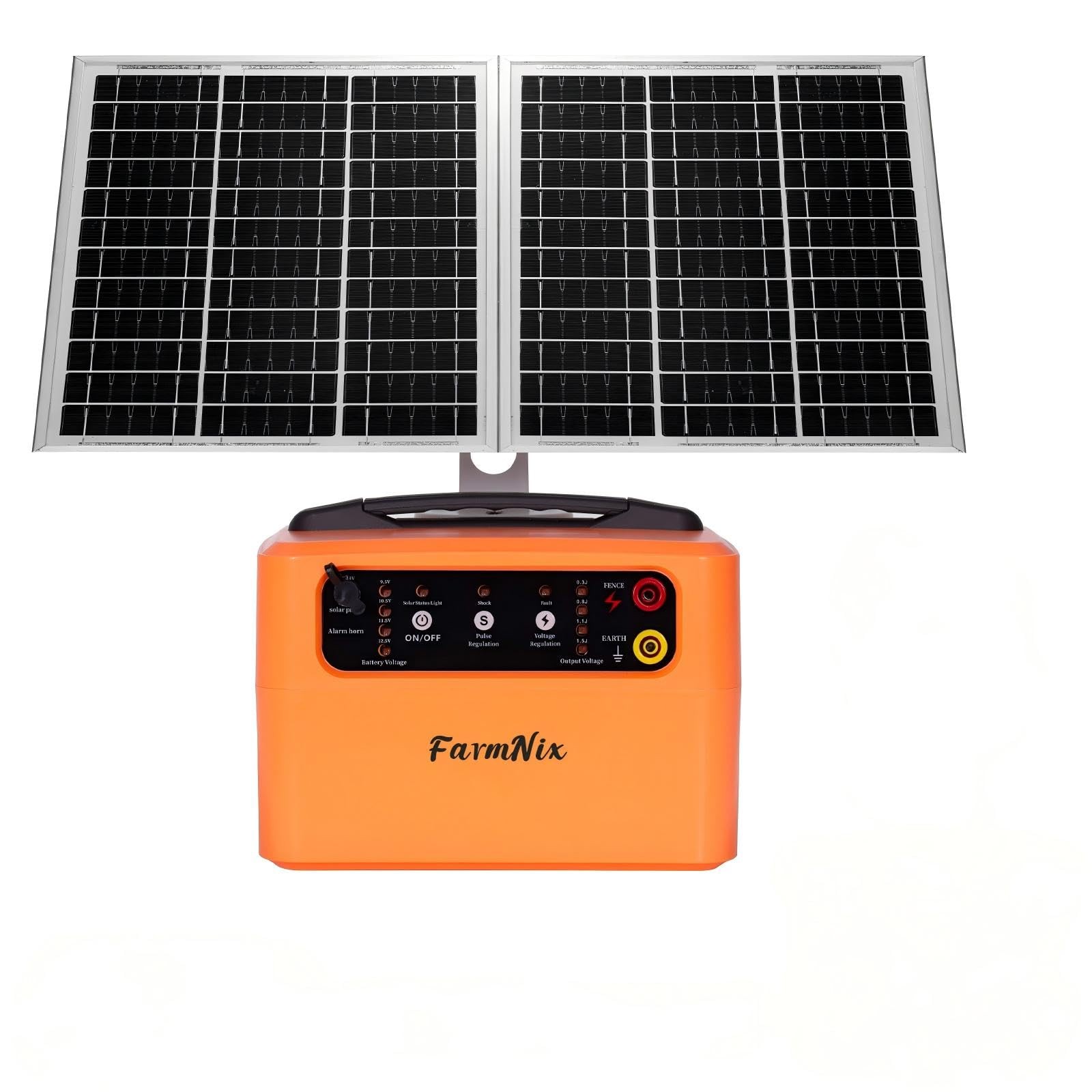 Solar Powered Fence Charger 1.5 Joule 30 Miles