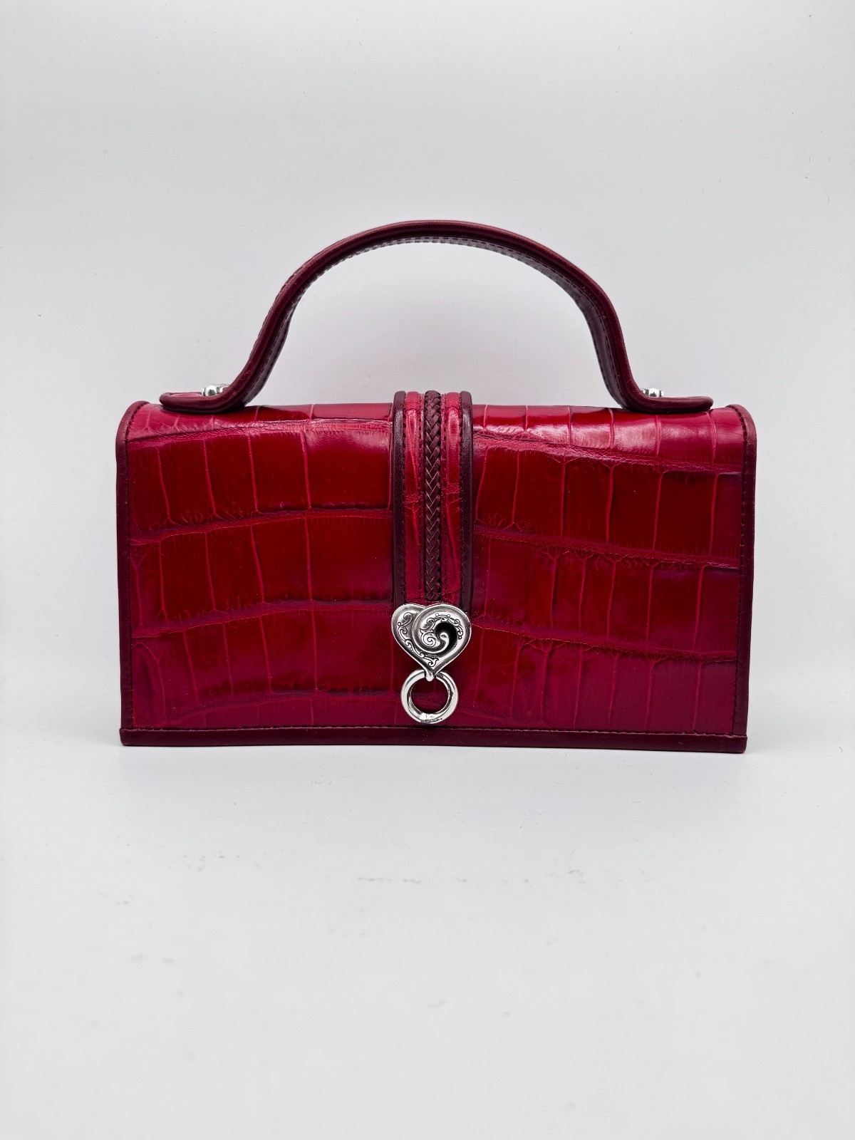 Brighton Red Cross Body Bag Braveheart Richmond Vintage Croc Design Leather Brighton Red Cross Body Bag Braveheart Richmond Vintage Croc Design Leather