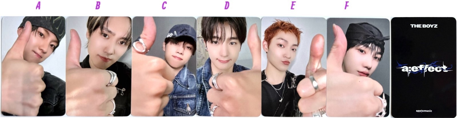 THE BOYZ A: EFFECT OFFICIAL PHOTOCARD -APPLE -KTOWN -WEVERSE -WITH MUU (select)