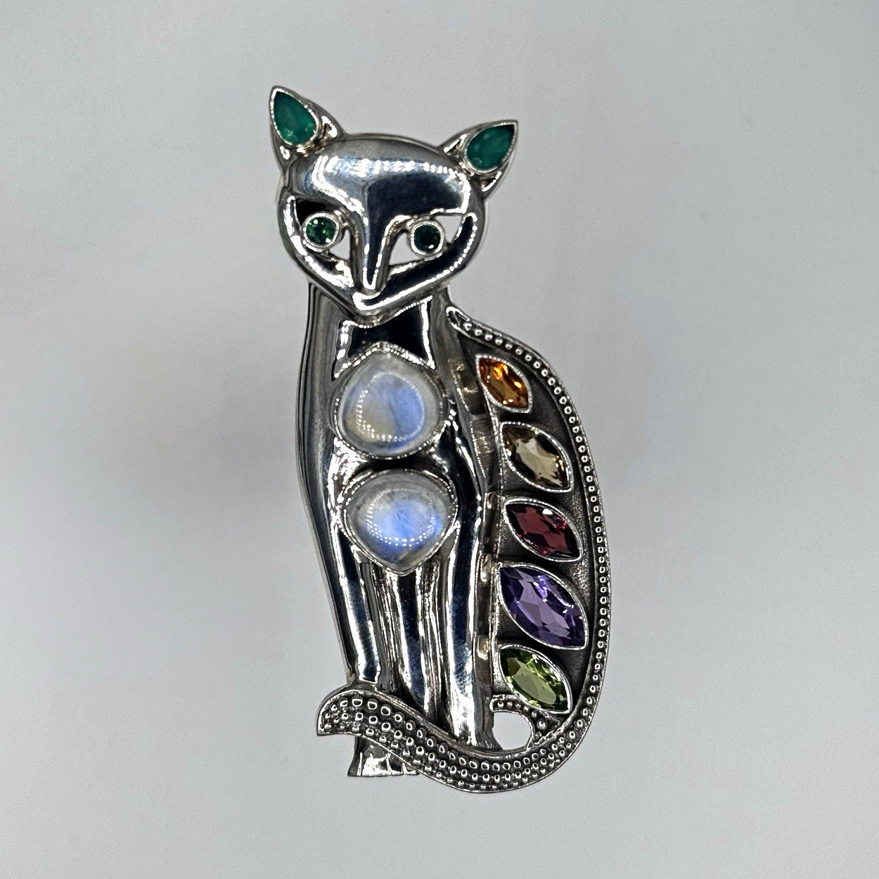 EXTREMELY RARE Nicky Butler Cat Brooch Signed with Genuine Gemstones NWOT EXTREMELY RARE Nicky Butler Cat Brooch Signed with Genuine Gemstones NWOT