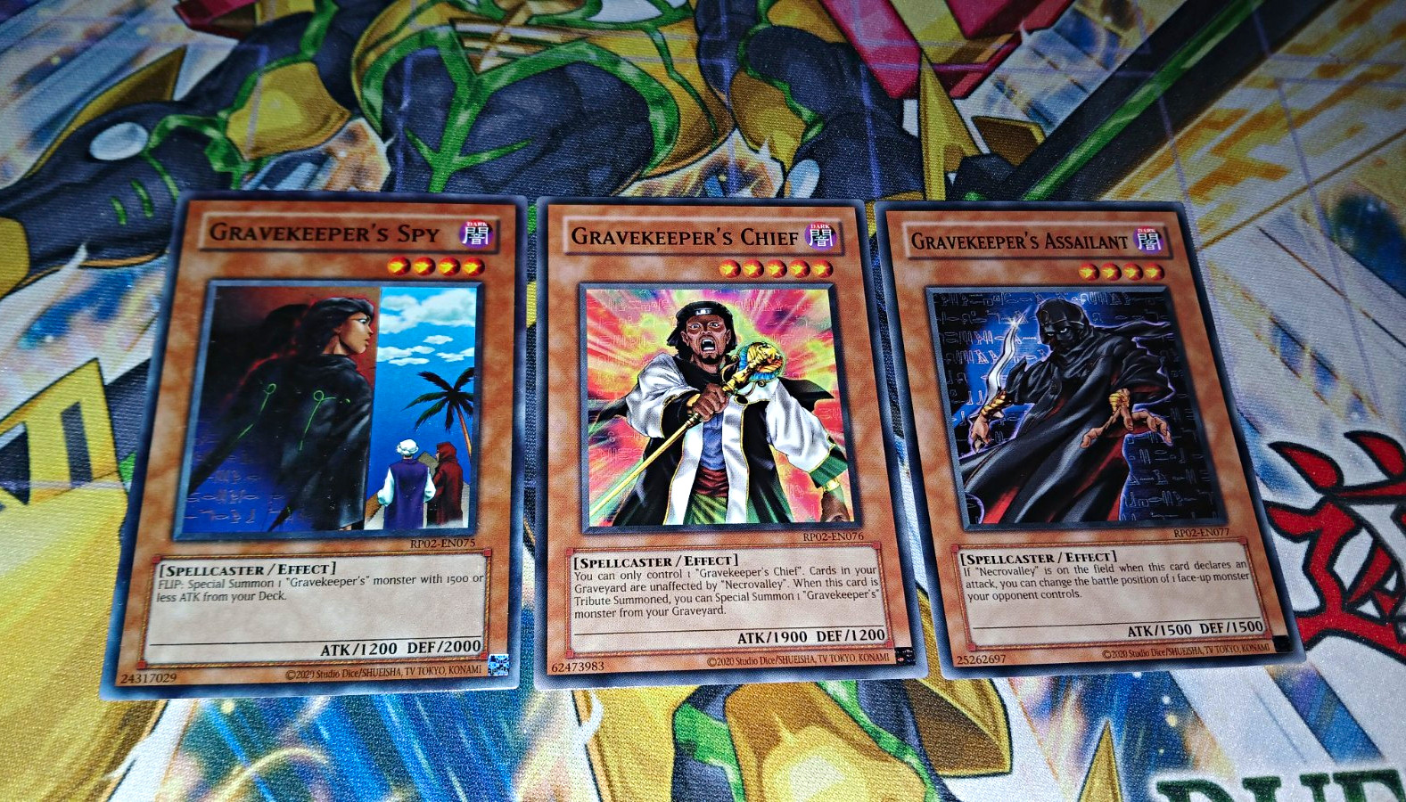 Yugioh Retro Pack 2 Gravekeeper's Spy/Chief/Assailant 3x RP02-EN075-077