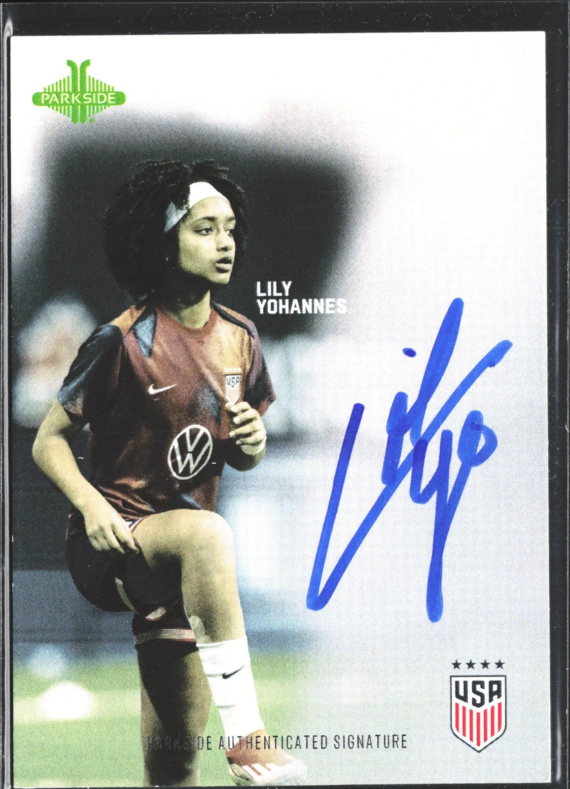 Lily Yohannes Soccer Card AUTO 2024 Parkside One Nation USWNT Lily Yohannes Soccer Card AUTO 2024 Parkside One Nation USWNT