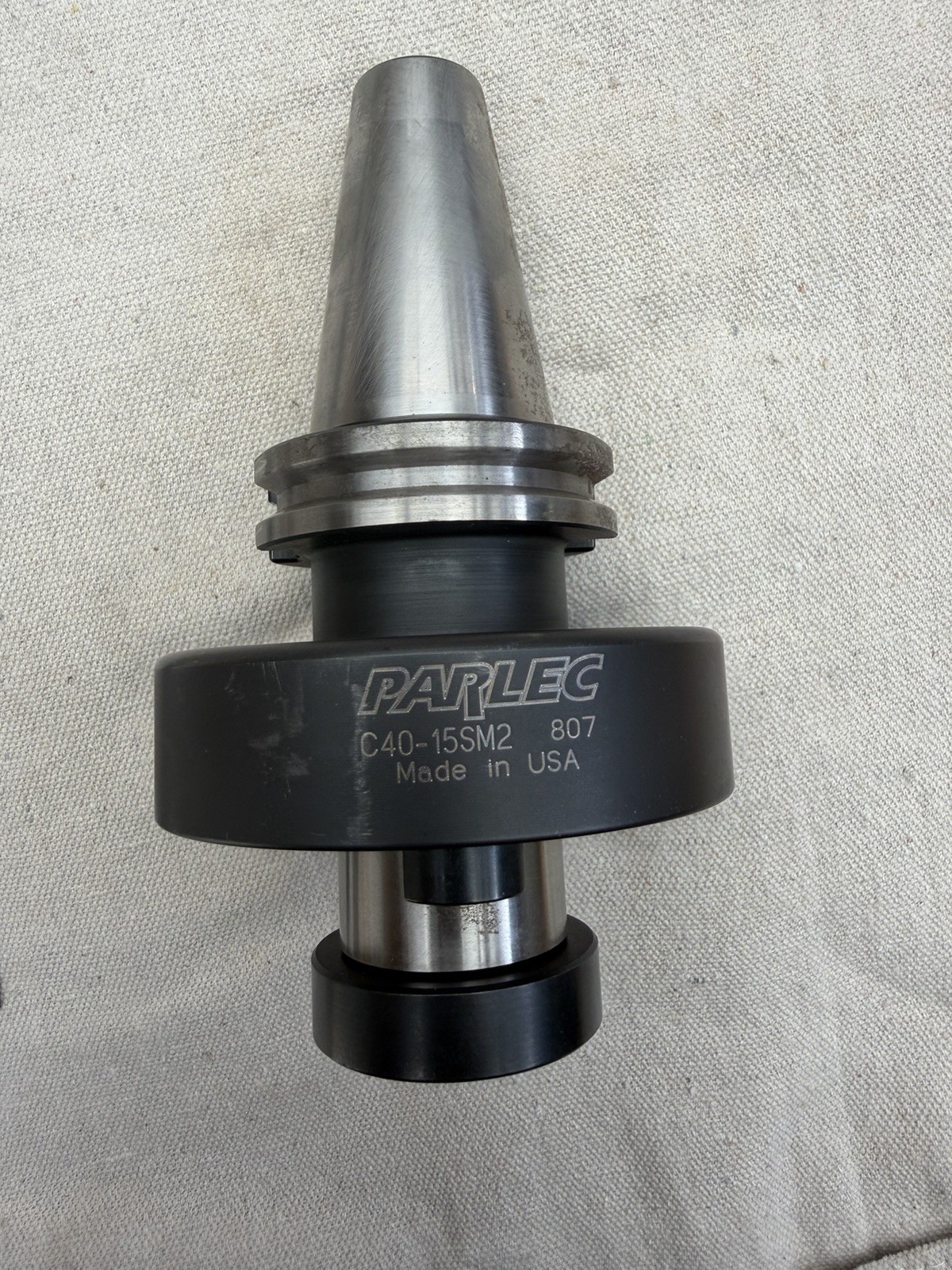 Parlec C40-15SM2 CAT40 Shell Mill Holder 1-1/2” Pilot 2.40” CNC Made USA