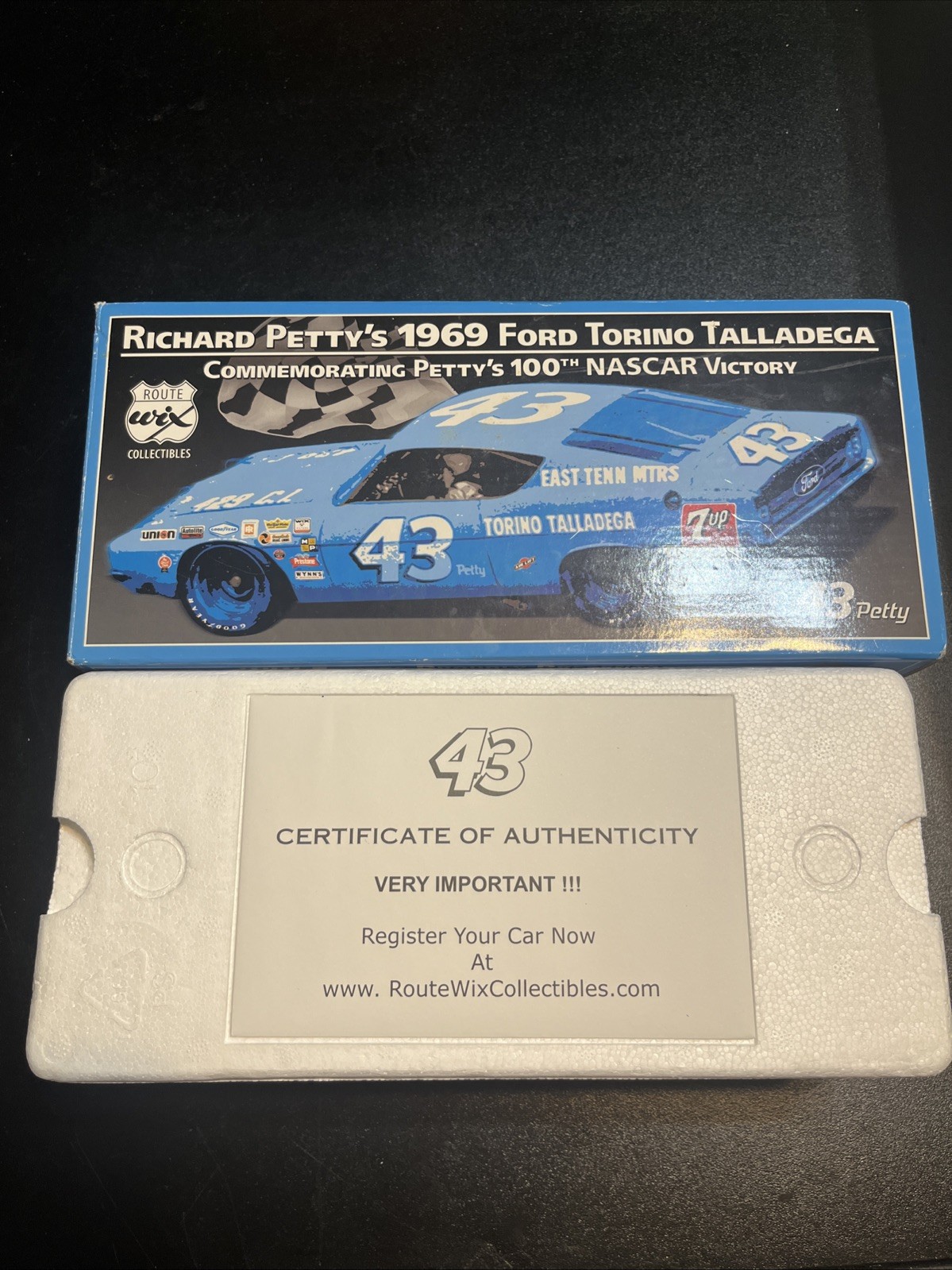Wix Collectors Edition 1:24 #43 Richard Petty 1969 Ford Torino Talladega Diecast
