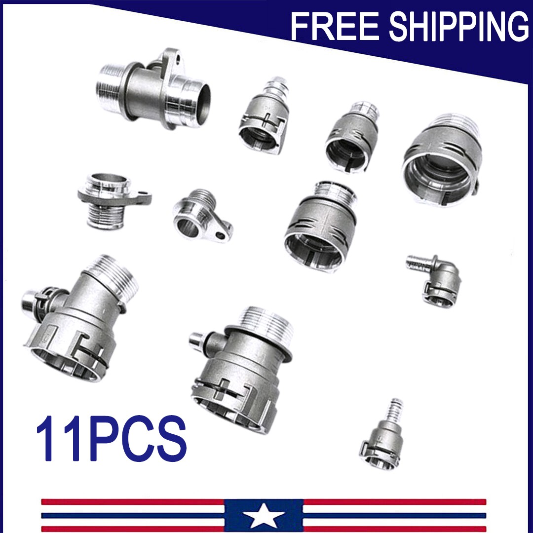 NEW 11PCS Coolant Water Radiator Hose Connectors Fit For BMW B48 Engine Aluminum