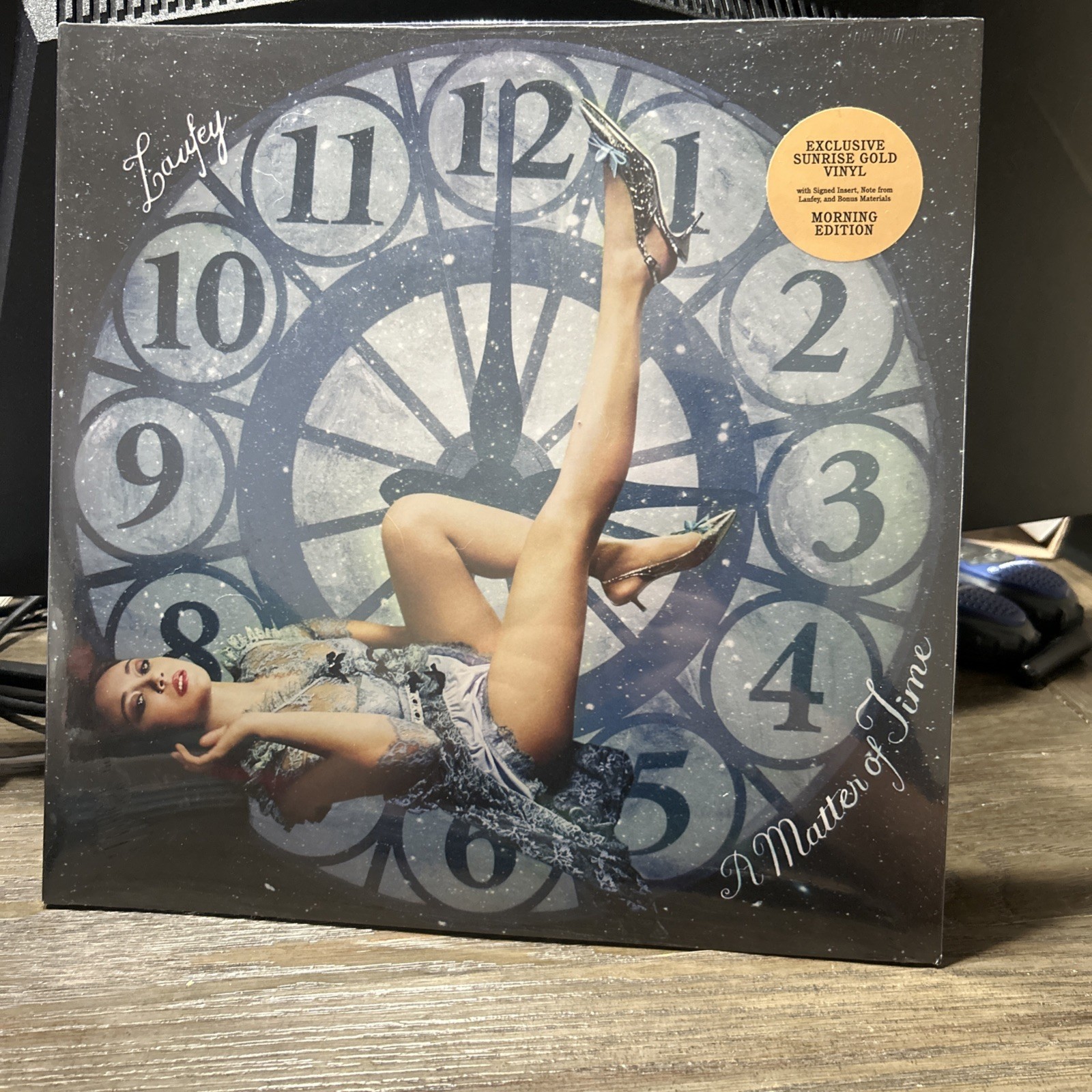 LAUFEY A Matter of Time Morning Edition Gold Vinyl  Signed Autographed Sealed