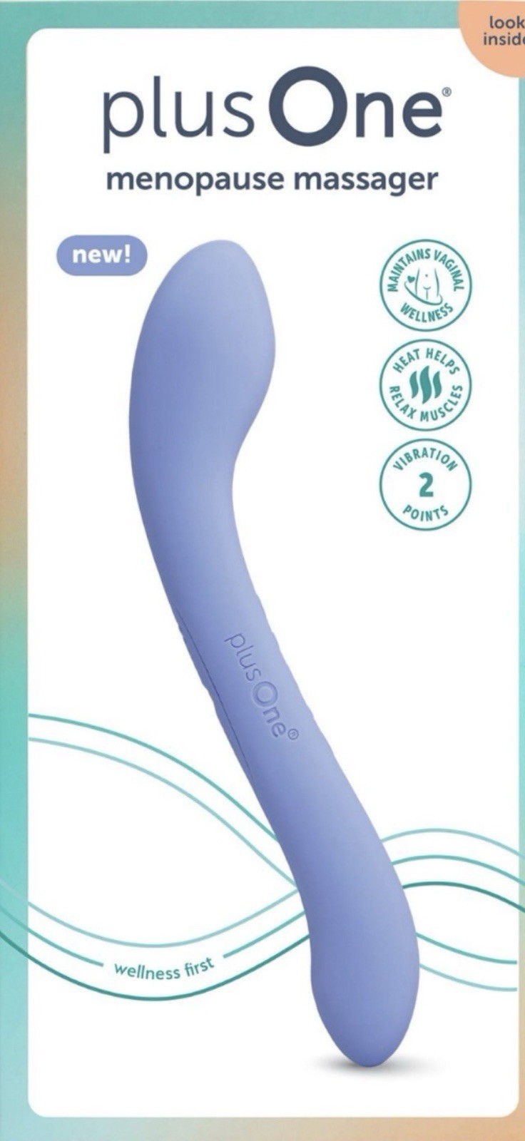 ❤️ New Plus One Meno pause Massager Heat Helps Relax Muscles Vibration 2 point