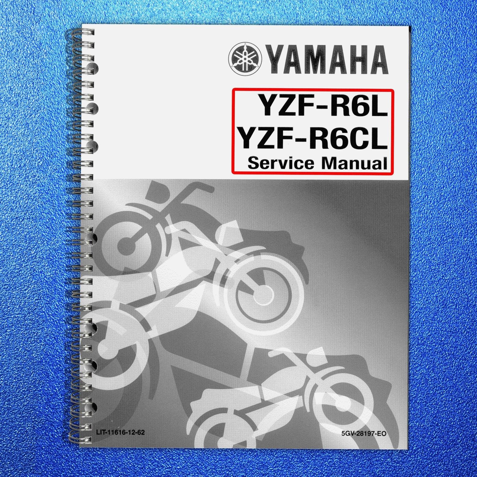 YAMAHA YZF-R6 1999 2000 2001 2002 Motorcycle Service Manual - COIL BOUND