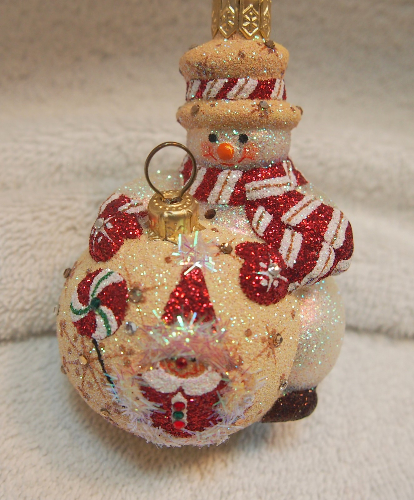 Patricia Breen Under Construction Gingerbread Snowman Christmas Ornament 2006