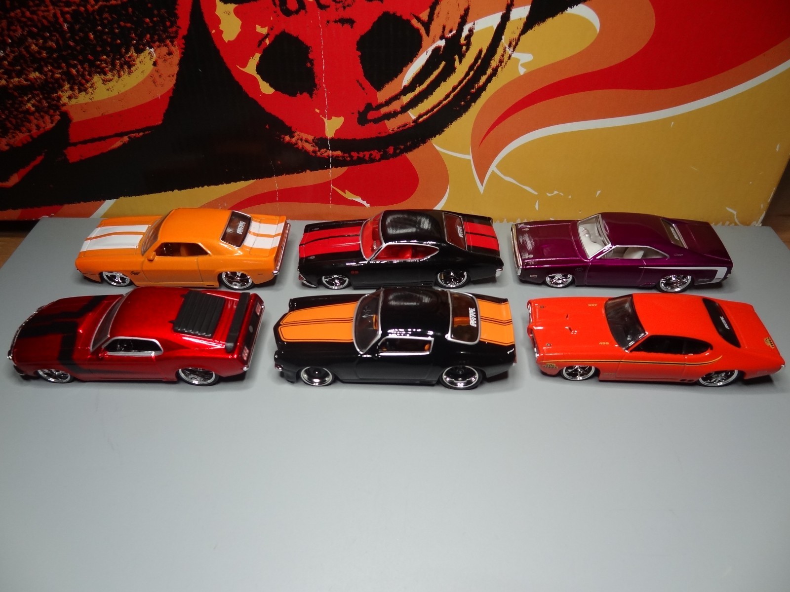 JADA BIGTIME MUSCLE - 1:64 scale - LOT of 6