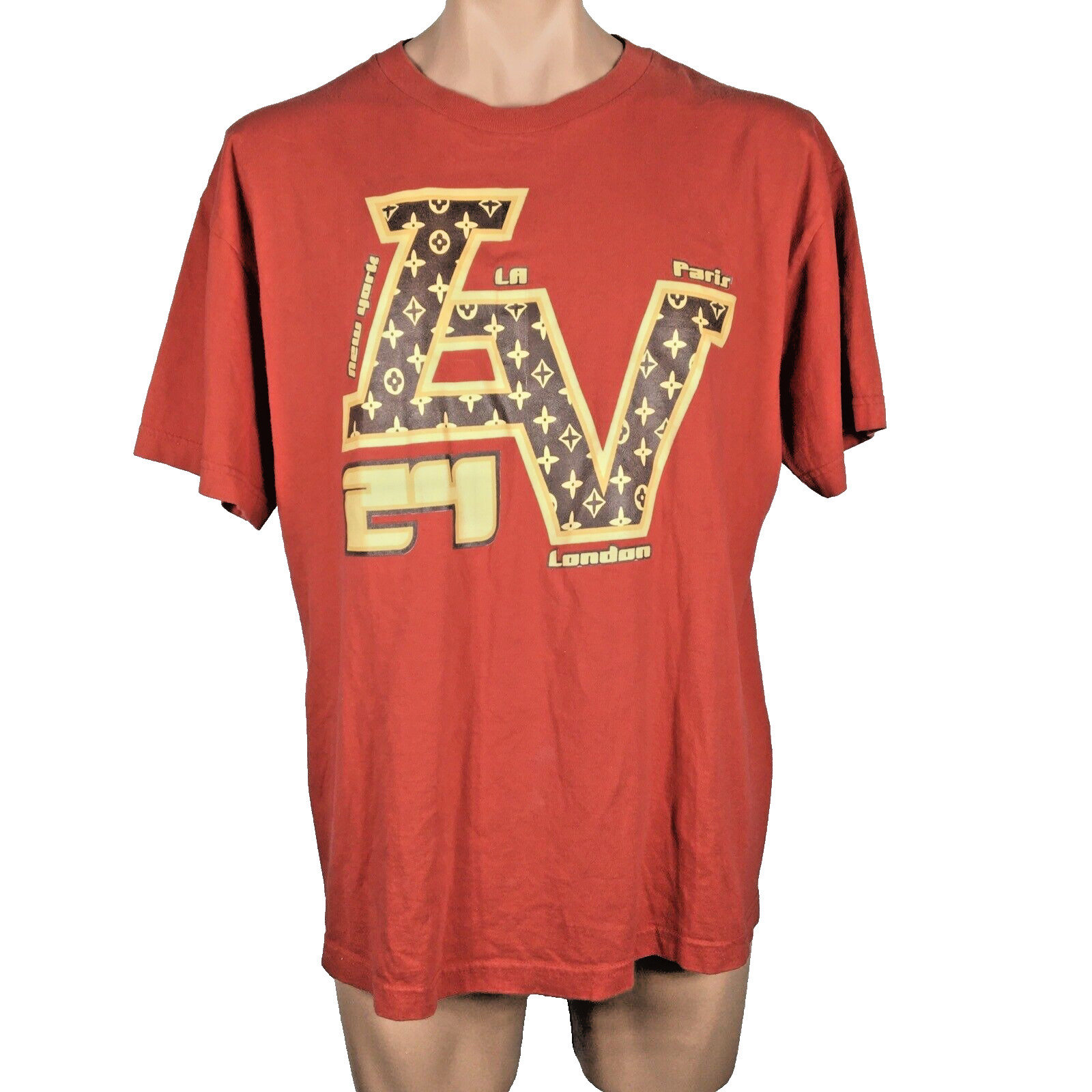 Vintage 80s 90s Streetwear NY London LA Souvenir T-shirt XL Designer Hip Hop