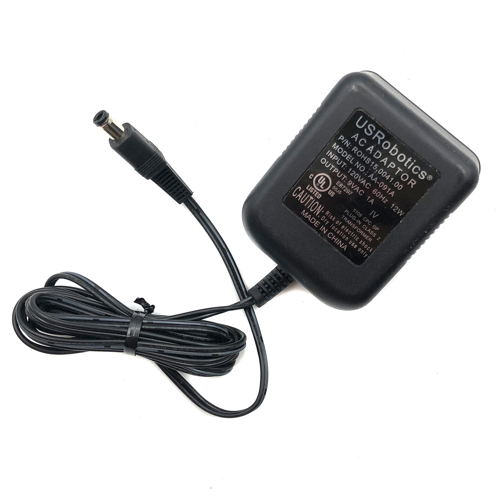 Genuine USRobotics AA-091A Wall Power Supply AC/AC Adapter 9V 1A