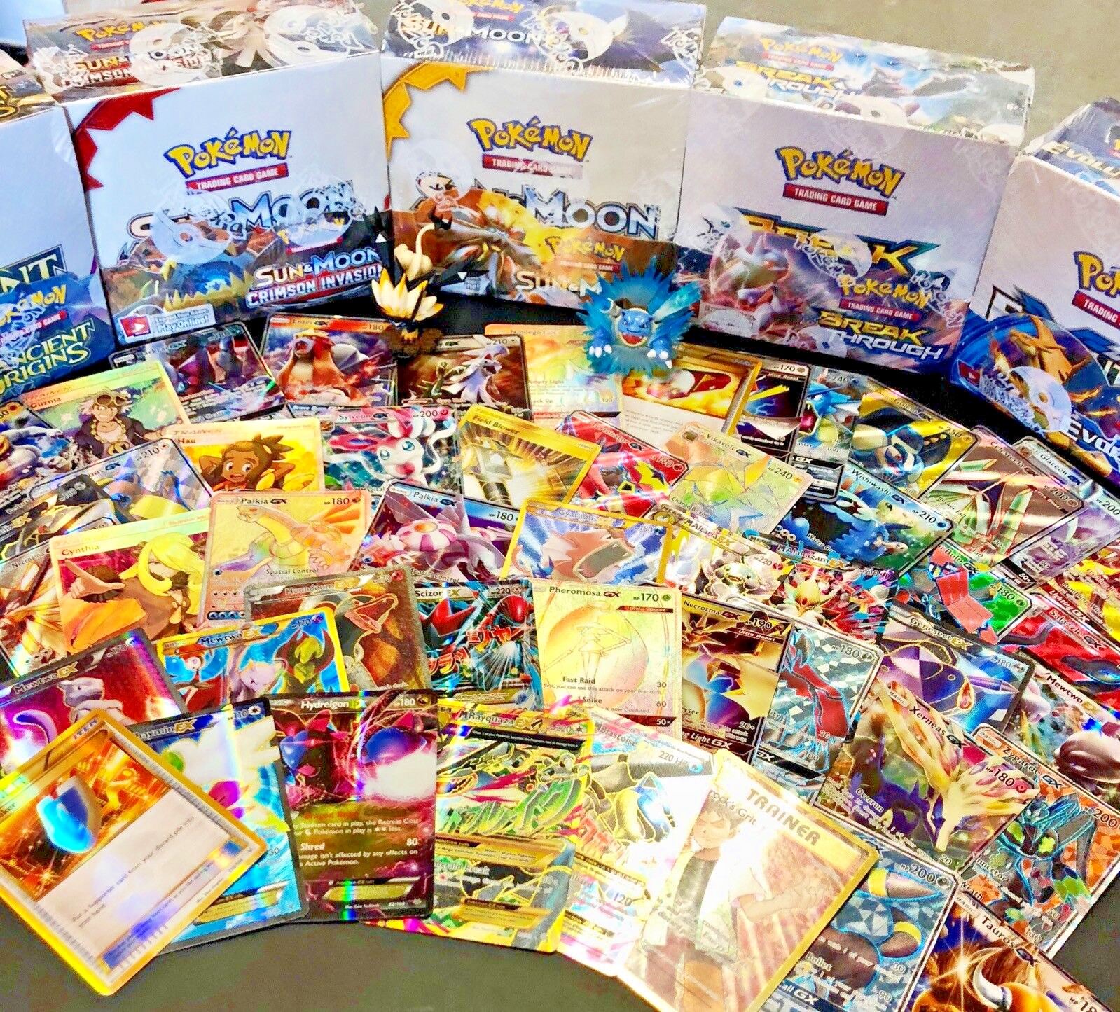 Pokemon Card Lot 100 OFFICIAL TCG Cards + Ultra Rare | VMAX GX EX VSTAR OR V