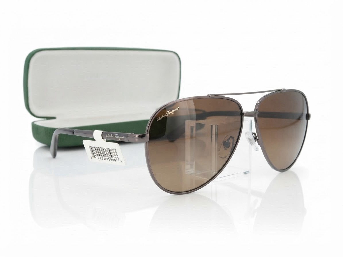 NWT  Salvatore Ferragamo Sunglasses Sf131s Brown