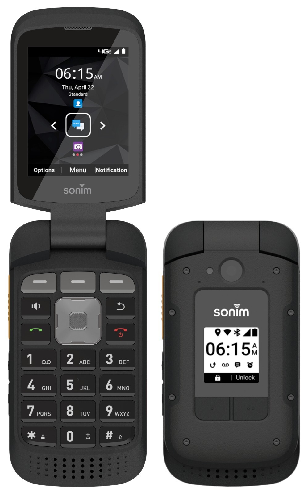 New Sonim XP3 Plus XP3900 T-MOBILE Unlocked 4G LTE Camera 16GB Android Rugged
