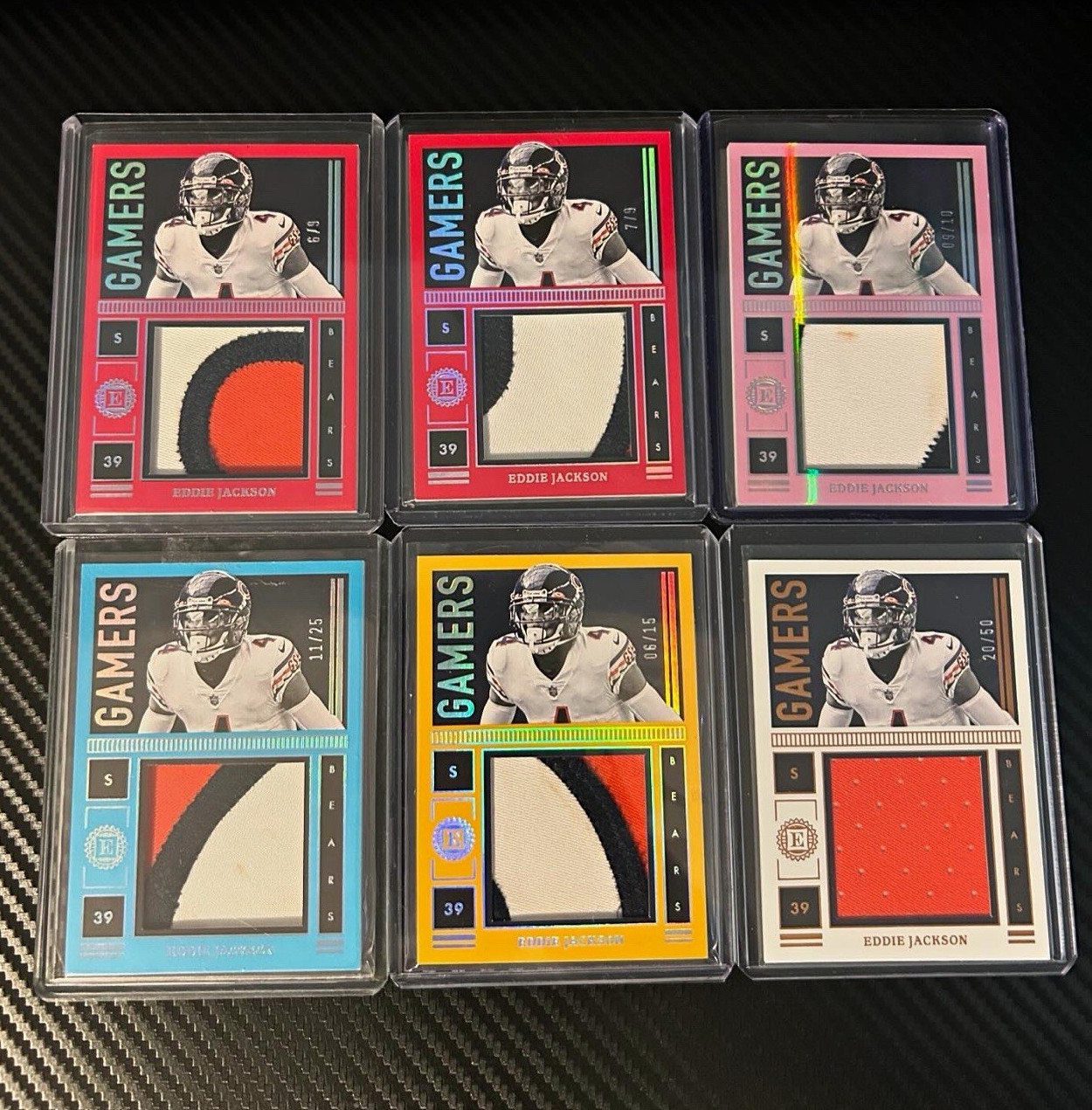 Panini 2022 Encased Gamers Eddie Jackson Bears Patch Memorabilia Lot 6 GJJ-7