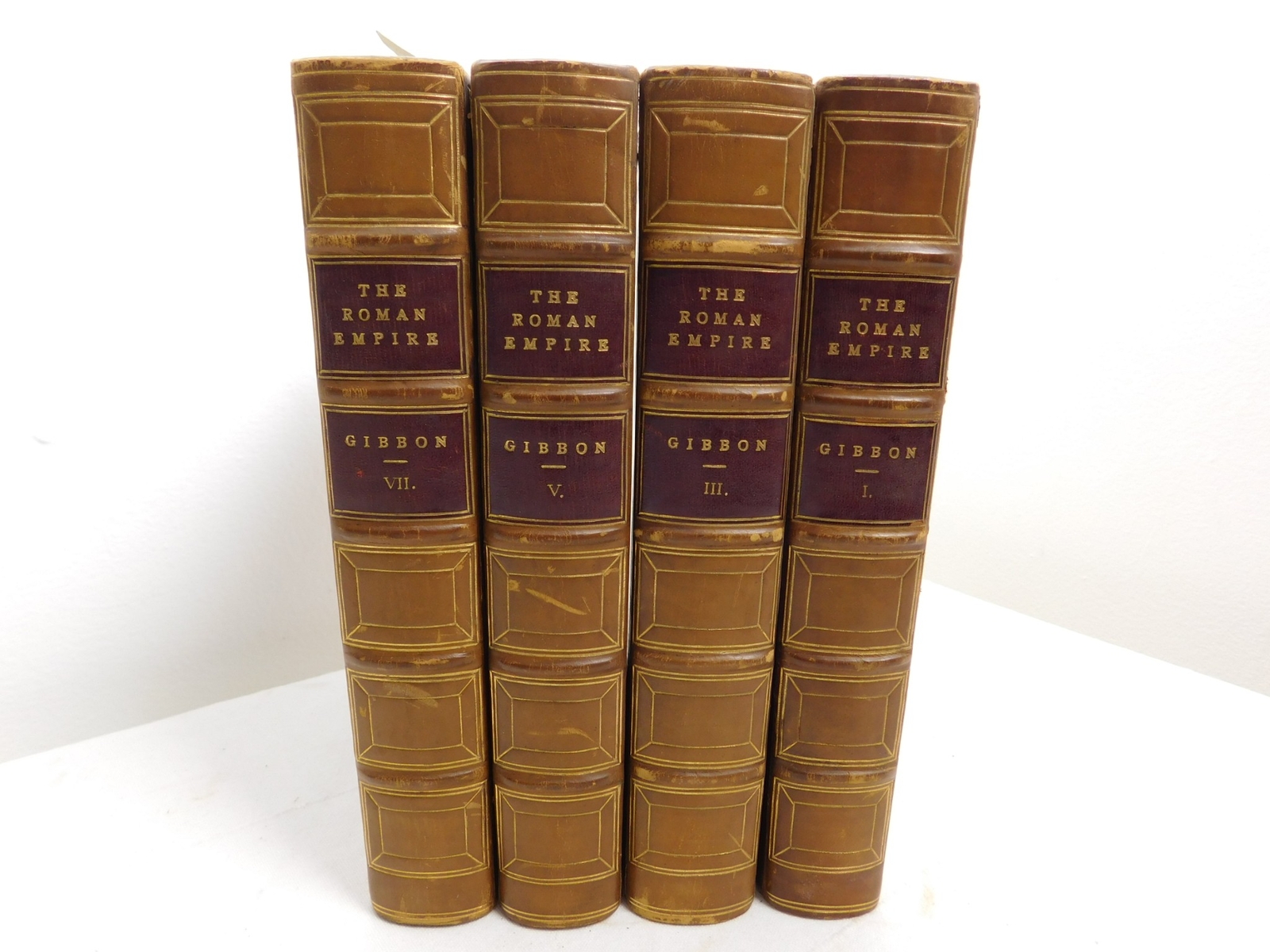 1828 THE ROMAN EMPIRE by Edward Gibbon (4 out of 8 Vol) *Auctioned @ Christies