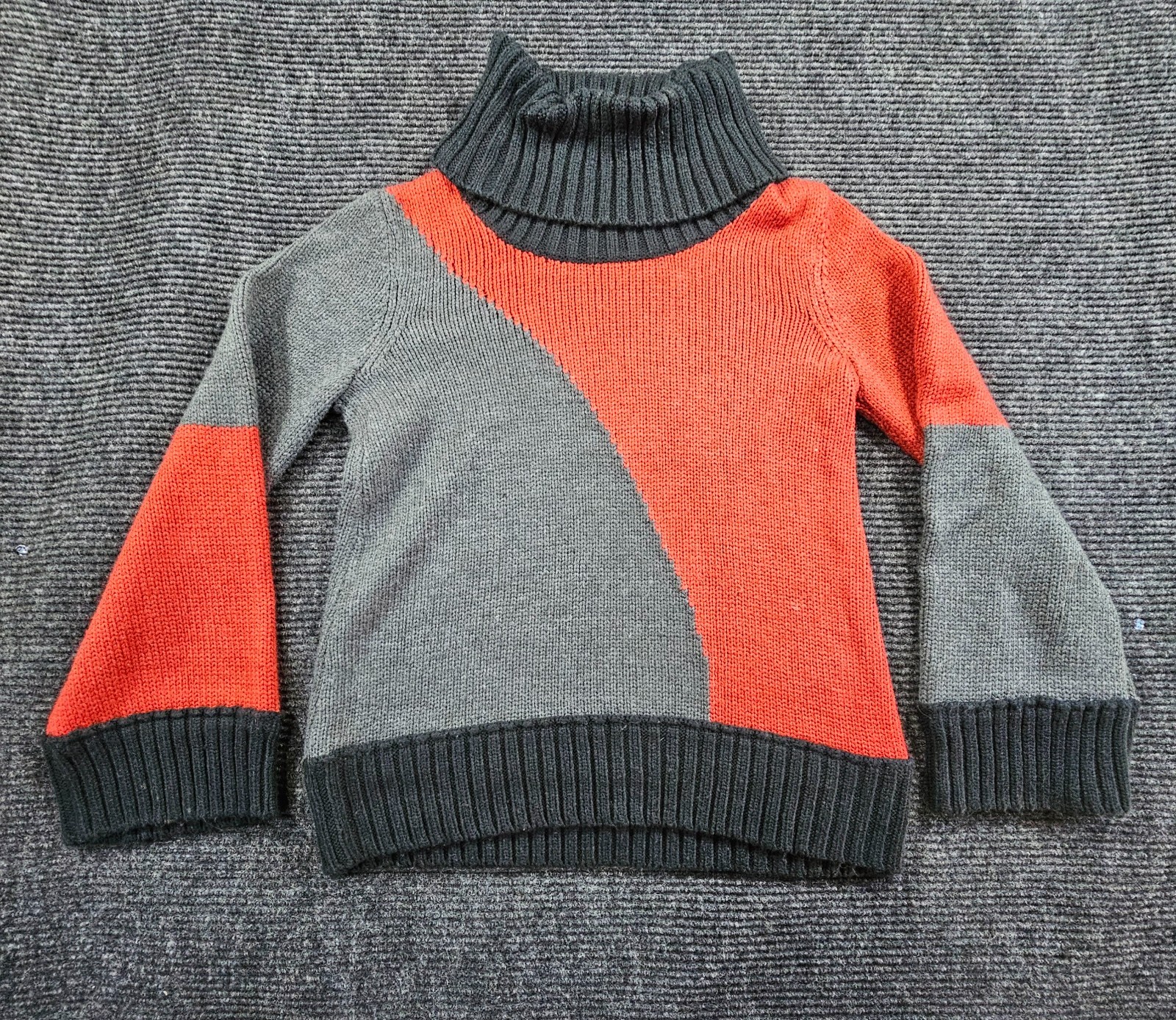 a.n.a. A New Approach Sweater Womens Medium Multi Colorblock Knitted Turtleneck