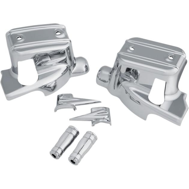 Kuryakyn Handlebar Control Dress-Up Kit Chrome #1739 Harley Davidson