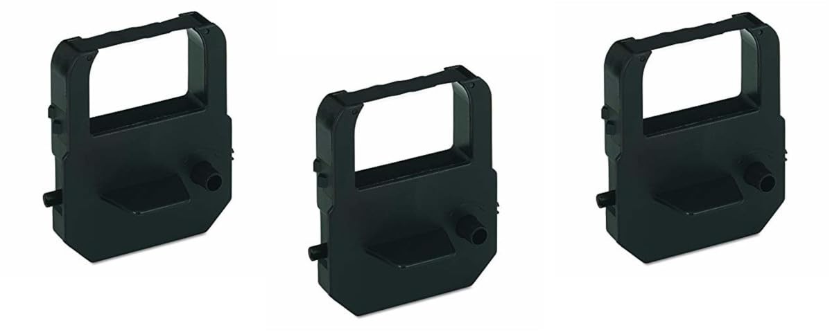 COMPUMATIC (3 Pack) Ribbon Cartridge for Lathem 100E, 700E, 900E, 1000E, 1500