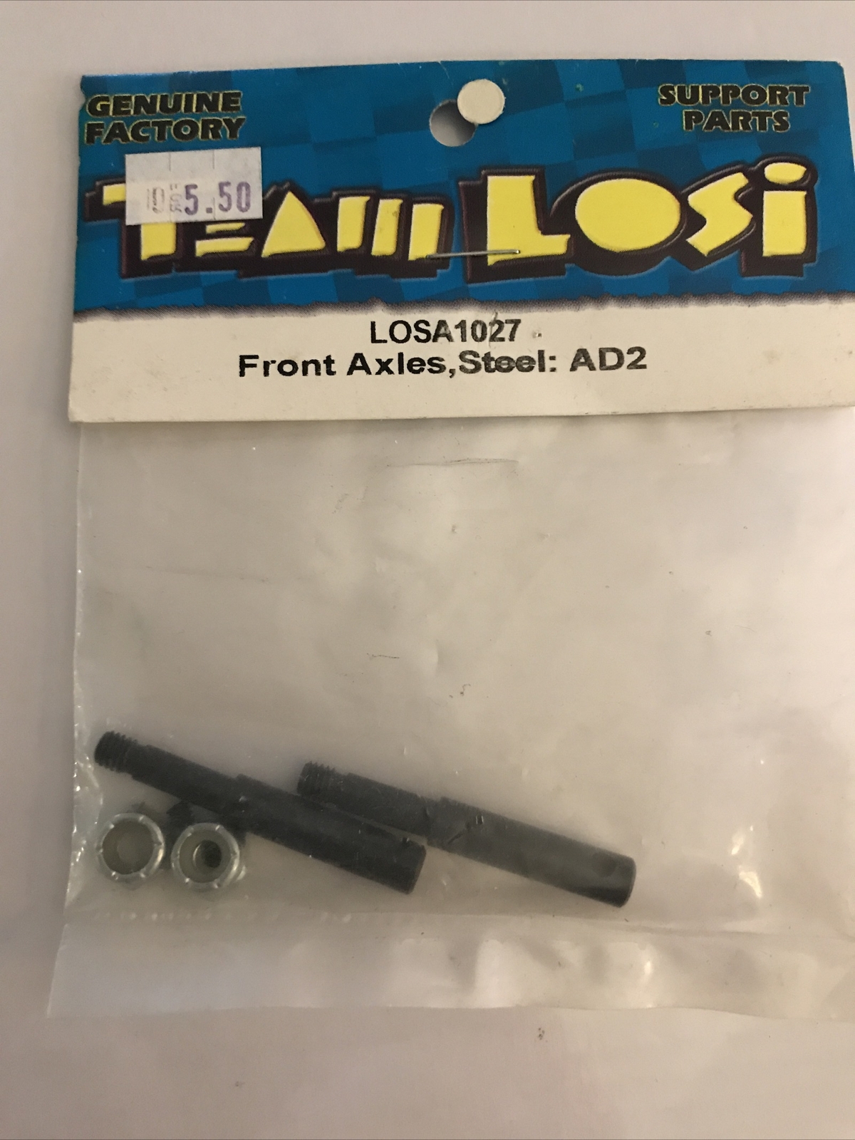 Team Losi LOSA1027 Front Axles, Steel: AD2