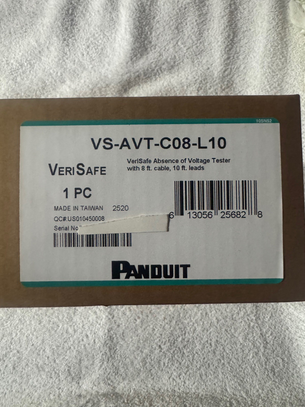 Panduit VS-AVT-C08-L10 VeriSafe Absence of Voltage Tester - New Sealed Surplus Panduit VS-AVT-C08-L10 VeriSafe Absence of Voltage Tester - New Sealed Surplus