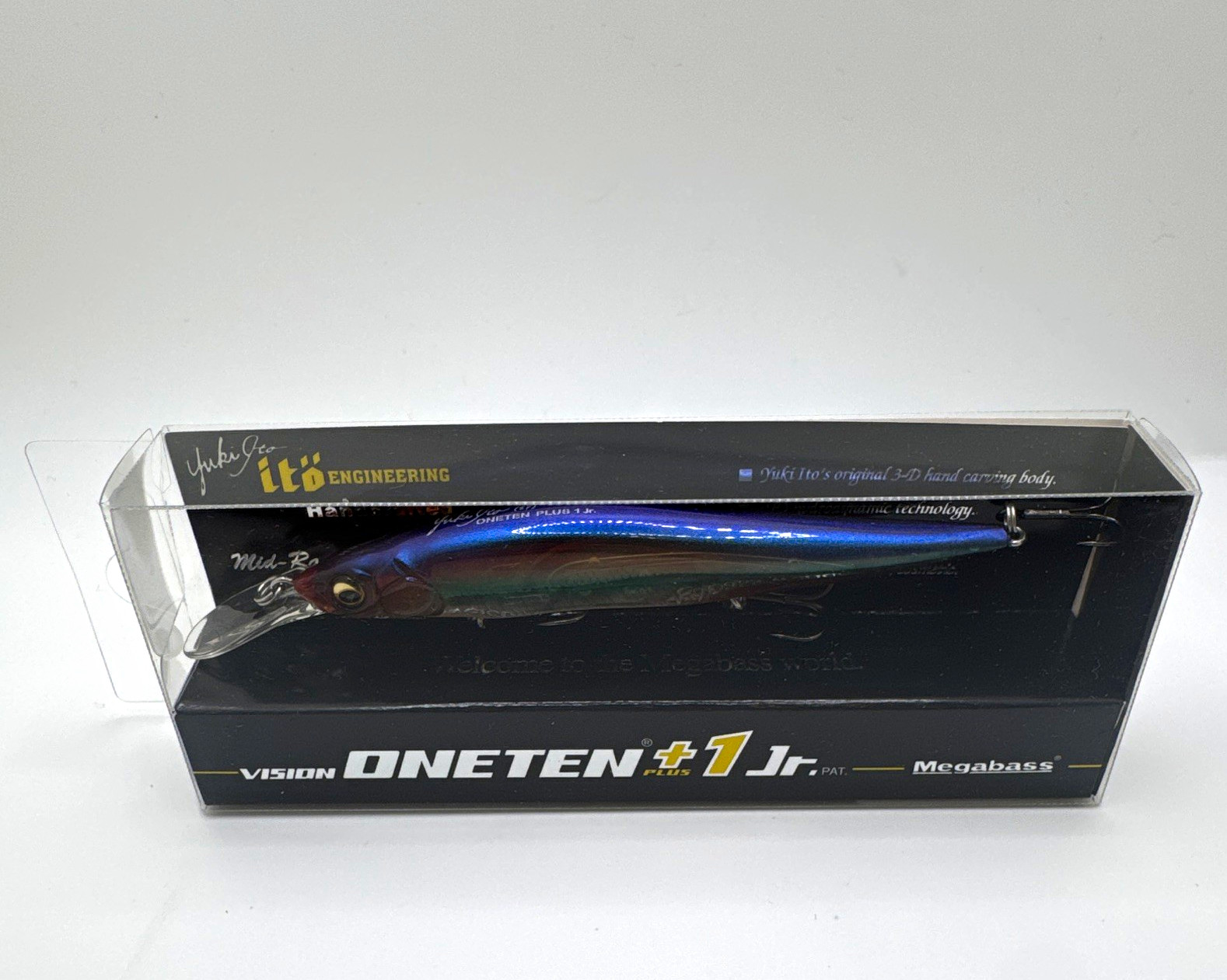 Megabass Vision Oneten +1 Jr. GLX Ghost Moroko OB Jerkbait 3/8oz 98mm