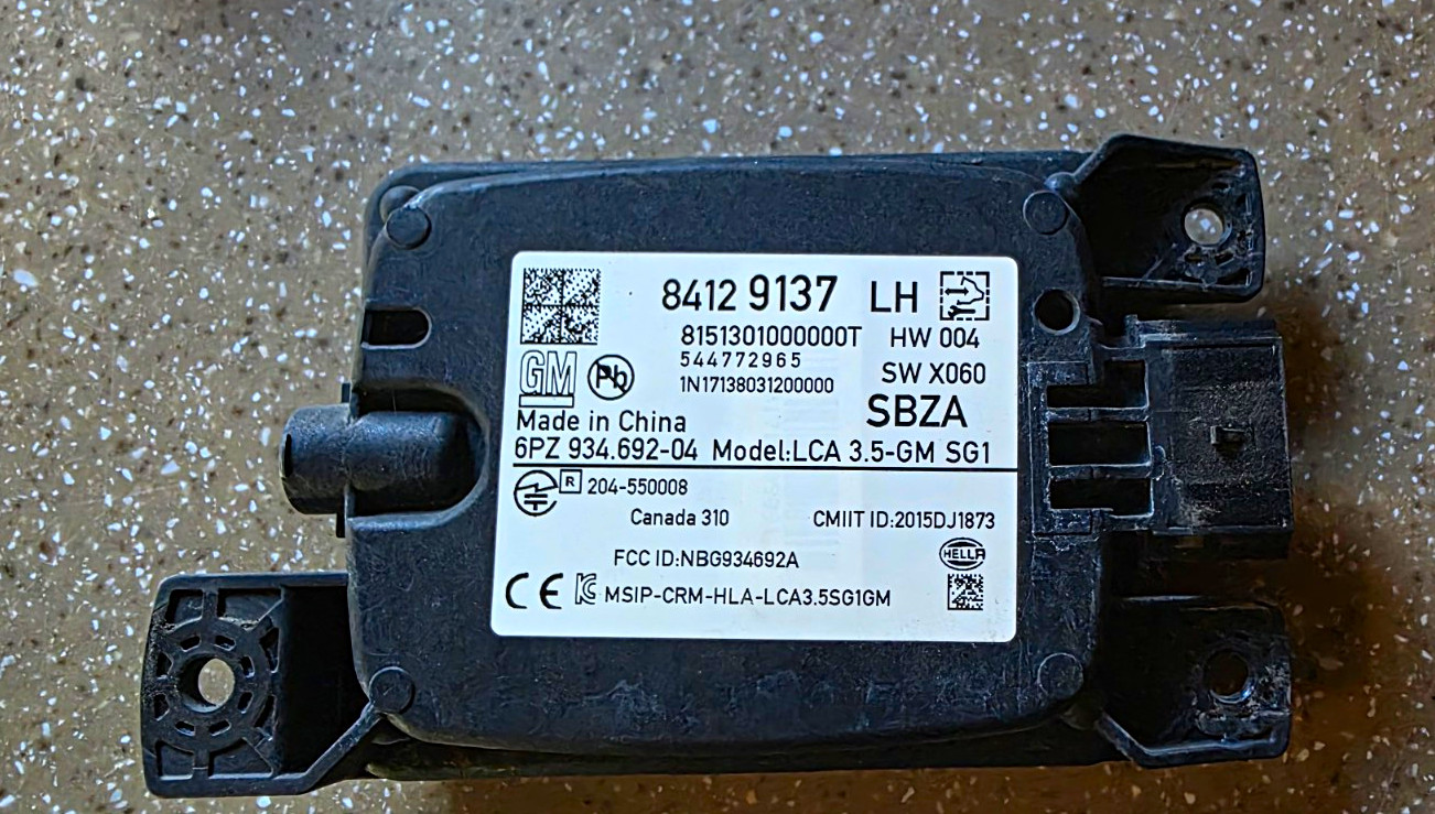 2018-2024 CHEVY BUICK GMC BLIND SPOT RADAR SENSOR LH DRIVER-SIDE OEM 84129137