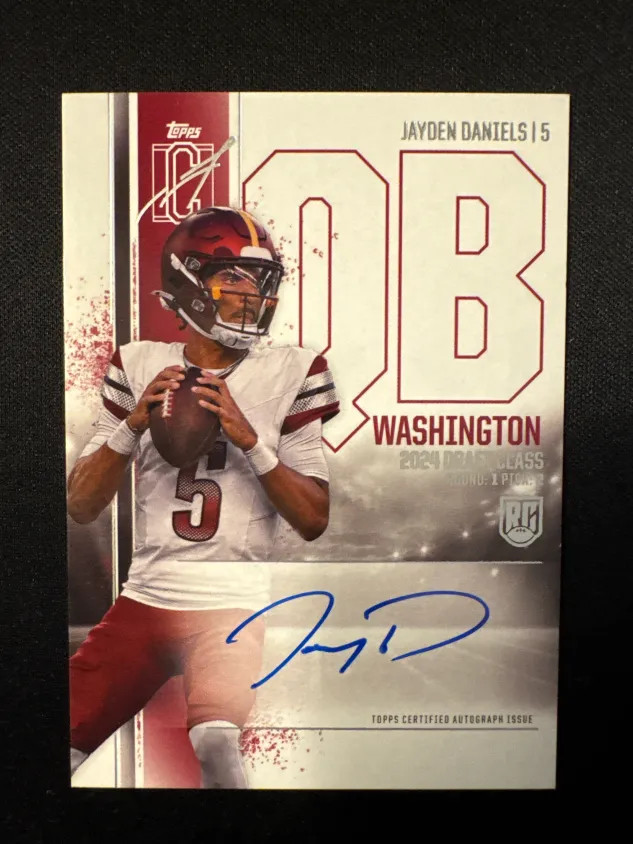 2024 Topps Rookie Class Jayden Daniels Variation Rookie Auto