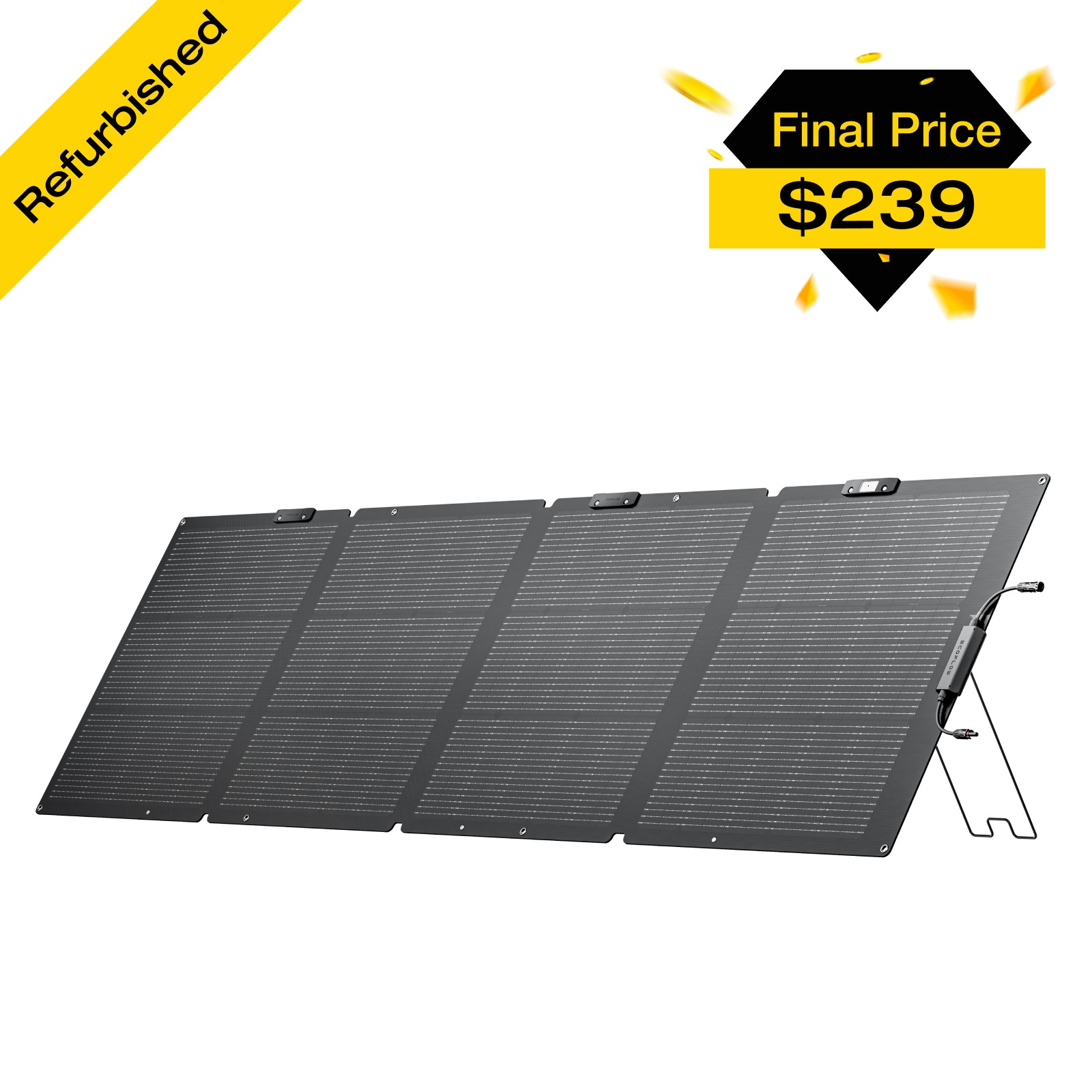 EcoFlow 220W NextGen Solar Panel Kit Waterproof IP68 for Outdoor RVs Refurbished EcoFlow 220W NextGen Solar Panel Kit Waterproof IP68 for Outdoor RVs Refurbished