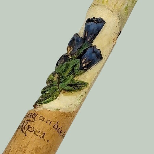 Vintage Hand-Carved Painted 19\