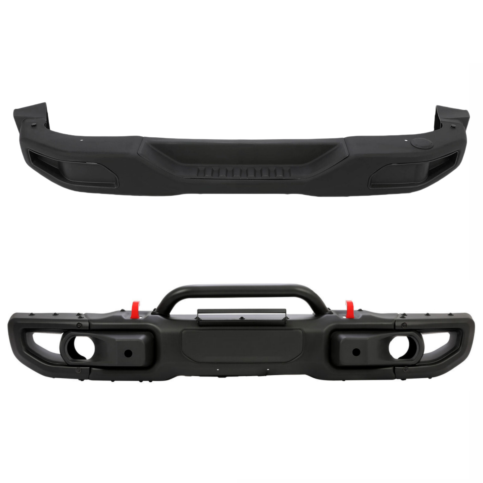 Front/Rear Bumper W/ Sensor Hole & W/O Sensor Hole For Jeep Wrangler JK JL 07-24 Front/Rear Bumper W/ Sensor Hole & W/O Sensor Hole For Jeep Wrangler JK JL 07-24