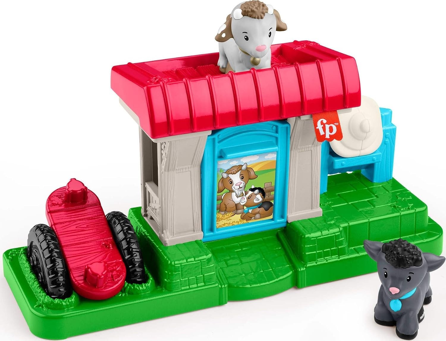 Fisher Price Little People Goat Nursery Toddler Set with 2 Figures and Accessory Fisher Price Little People Goat Nursery Toddler Set with 2 Figures and Accessory