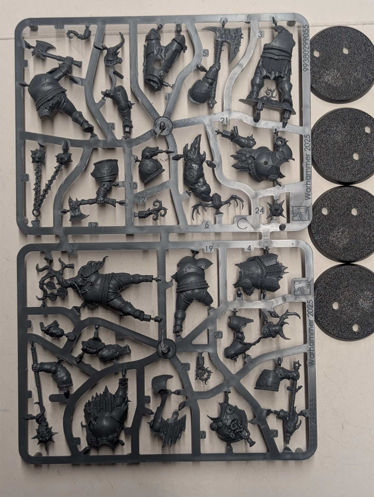 Mulgoth the Cleaver and 3x Blight Templars, Warhammer Quest Darkwater, Maggotkin Mulgoth the Cleaver and 3x Blight Templars, Warhammer Quest Darkwater, Maggotkin