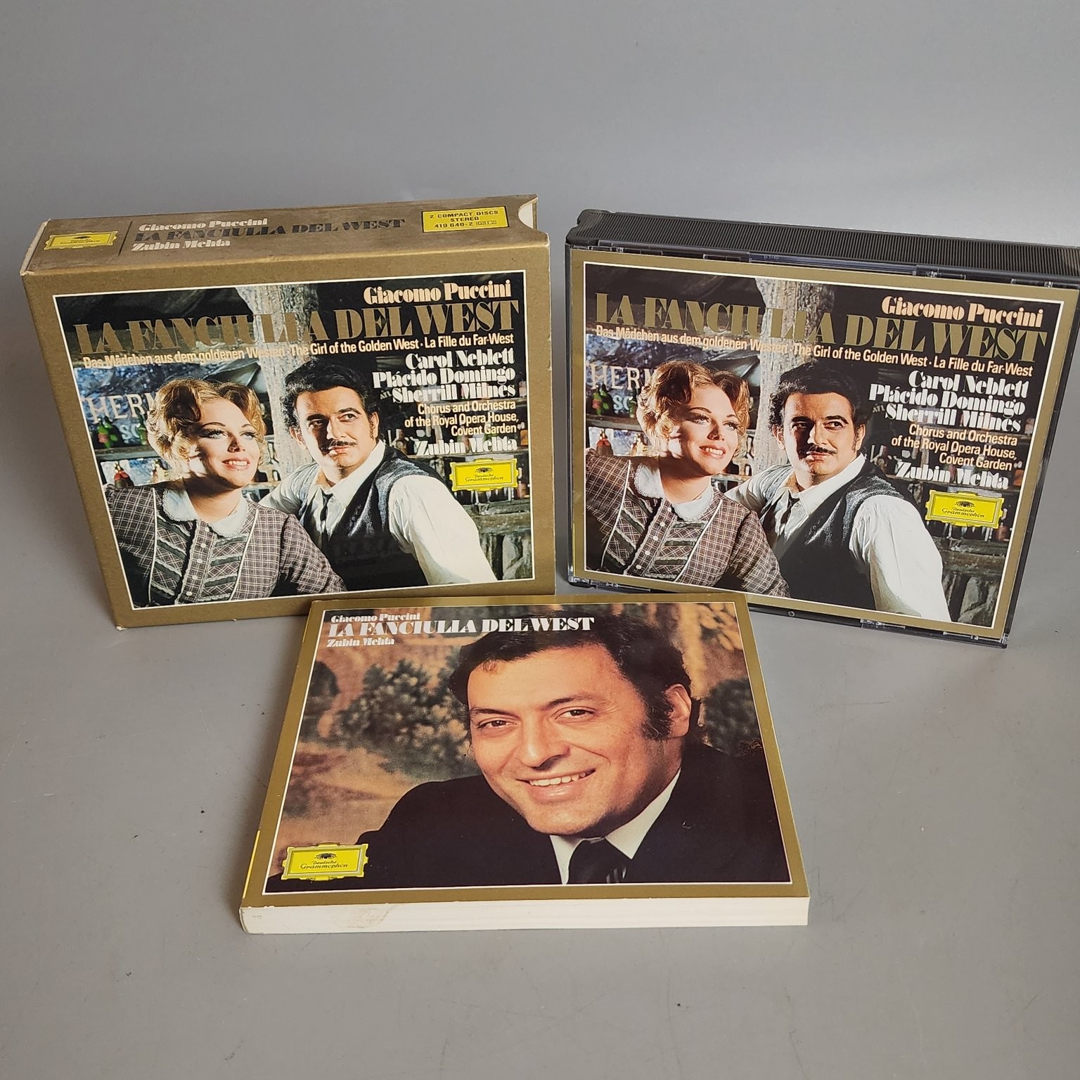 Giacomo Puccini La Fanciulla Del West 3-CD Set Domingo Neblett Milnes Mehta Giacomo Puccini La Fanciulla Del West 3-CD Set Domingo Neblett Milnes Mehta