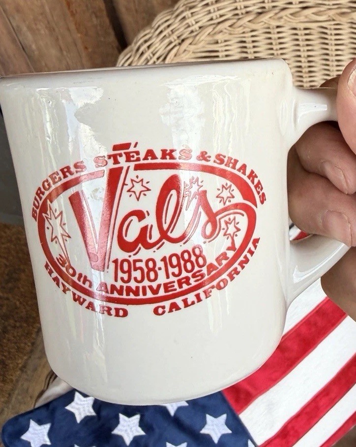 Val’s Dinner 30th Anniversary Mug Restaurant Ware Coffee Cup