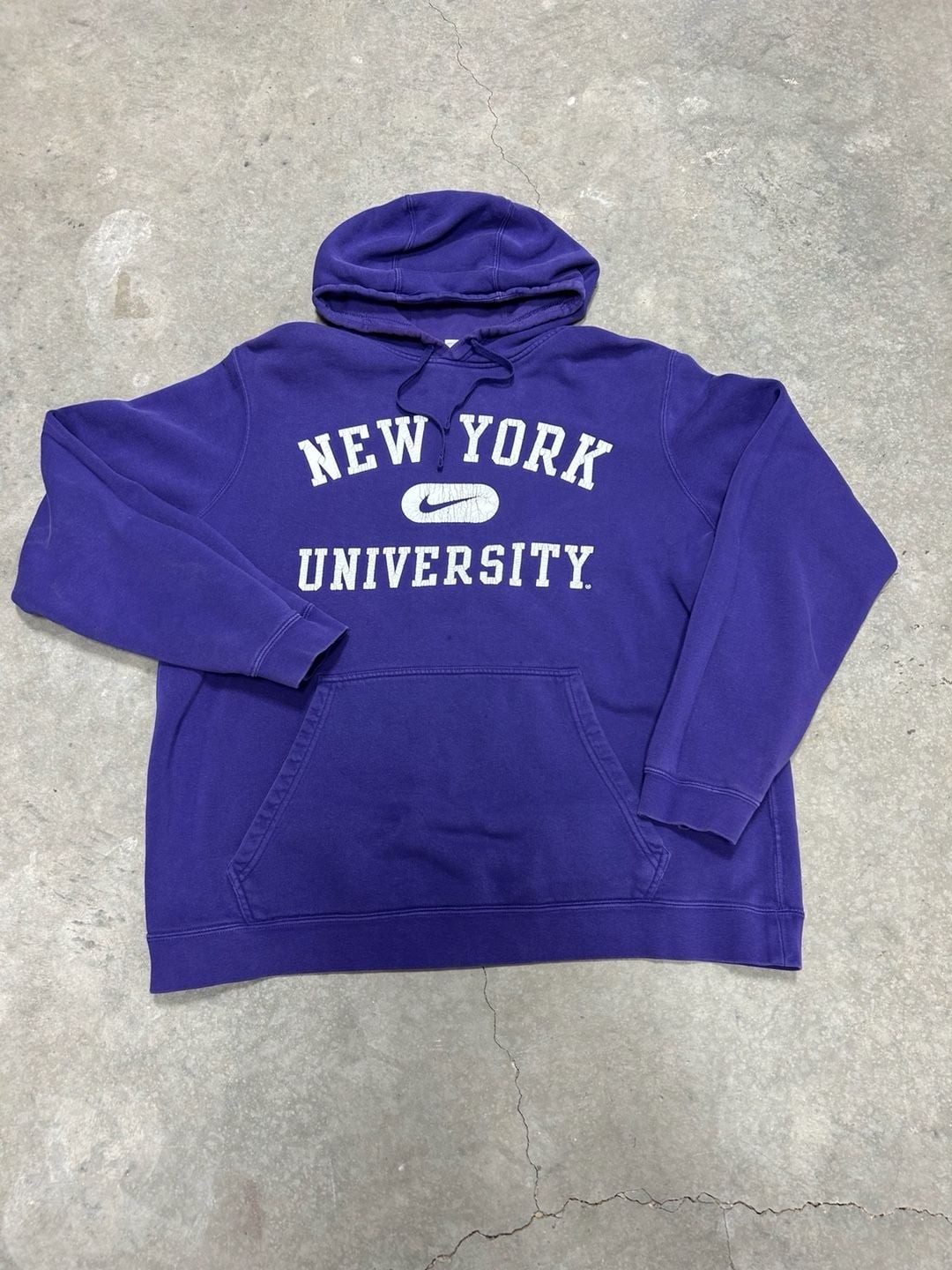 Nike New York University NYU Purple Hoodie Size XL