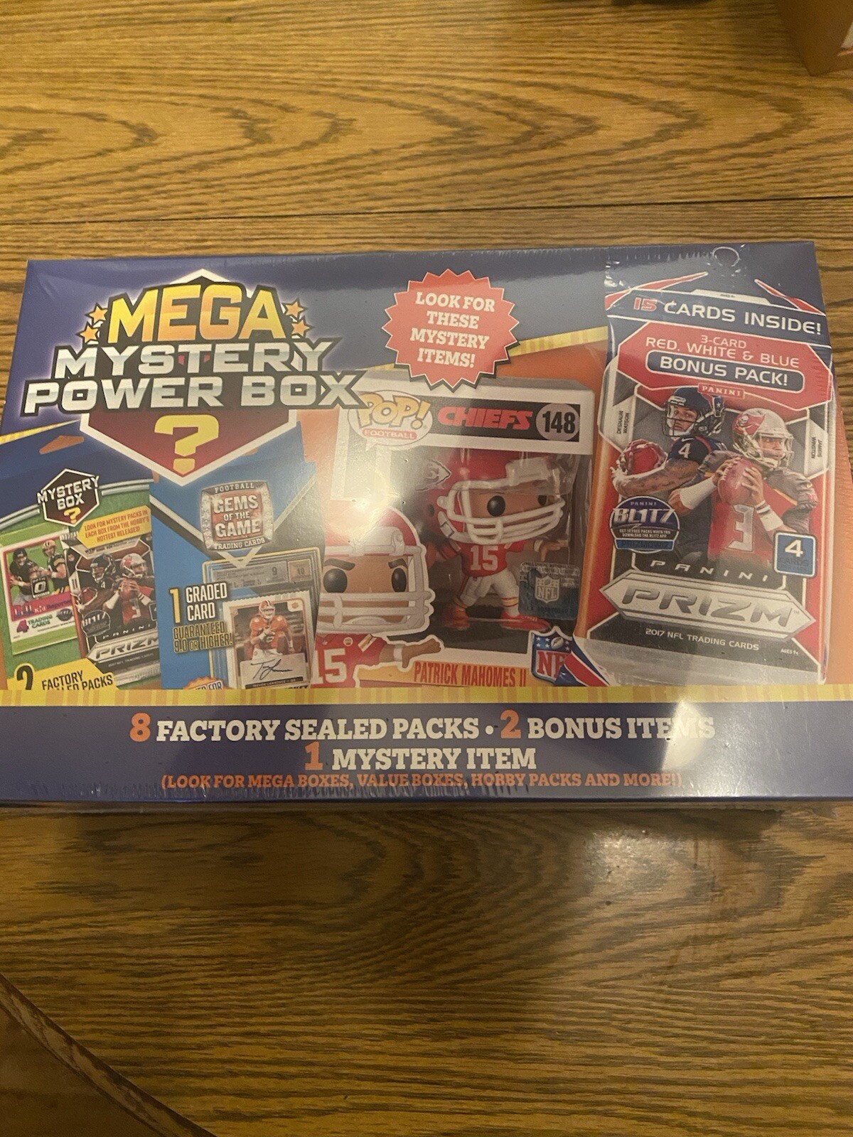 2024 NFL Mega Mystery Power Box Football MJ Holdings Meijer Optic, Prizm, Etc