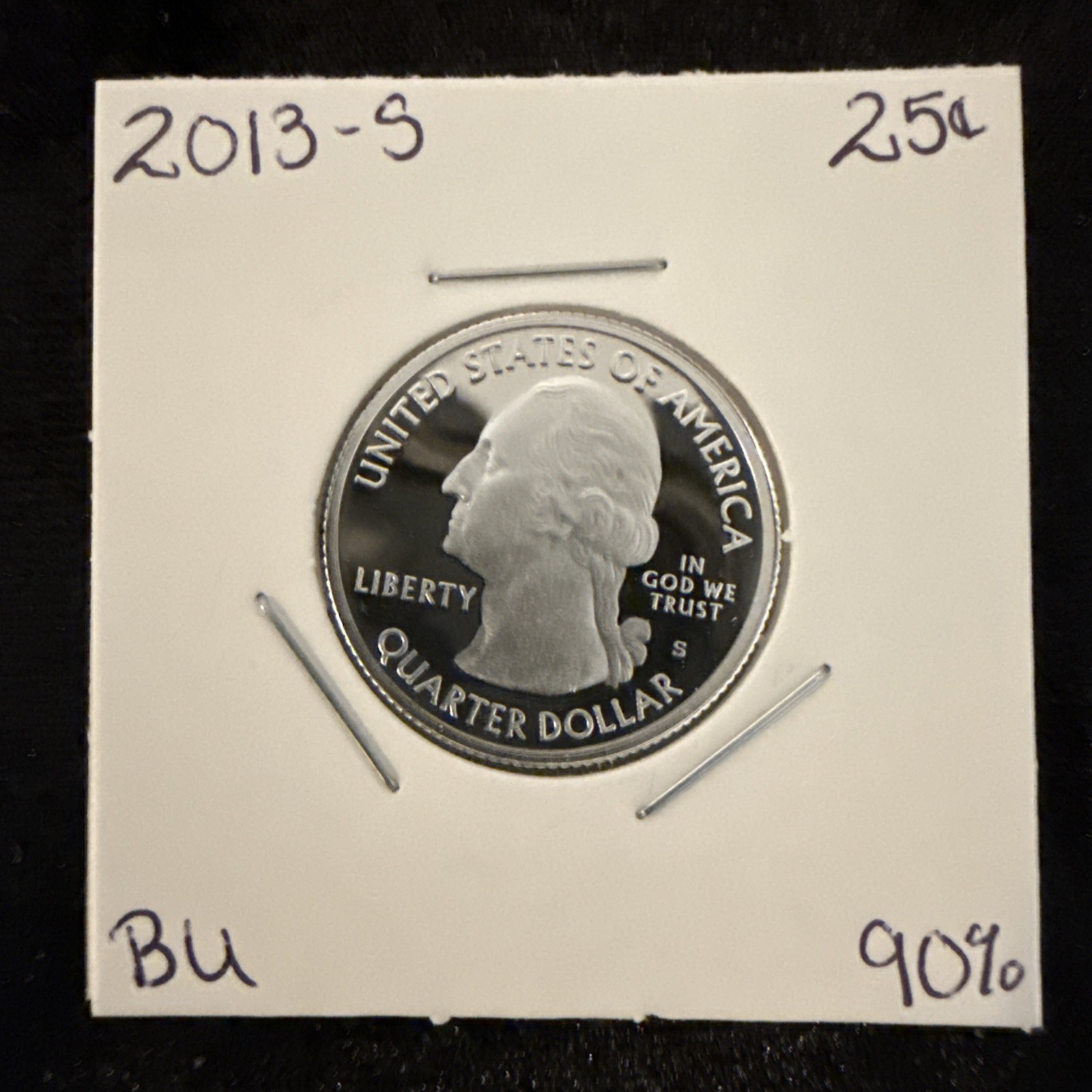 2013 S SILVER GEM DCAM PROOF PERRYS VICTORY QUARTER 90% SILVER
