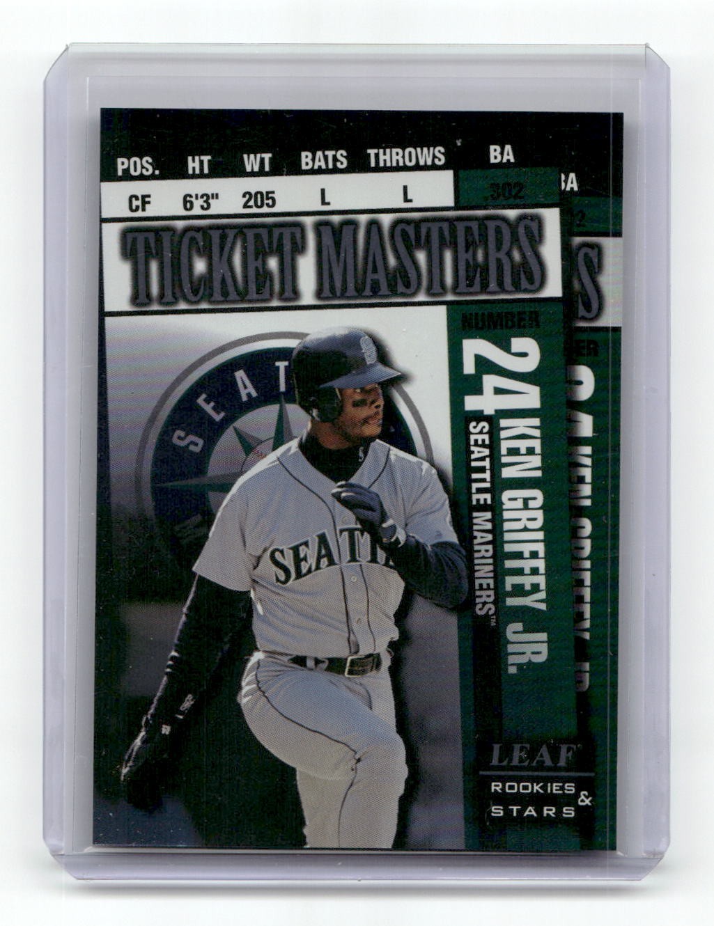 1998 Leaf Rookies & Stars KEN GRIFFEY JR./ALEX RODRIGUEZ #1 /2500 - BB7