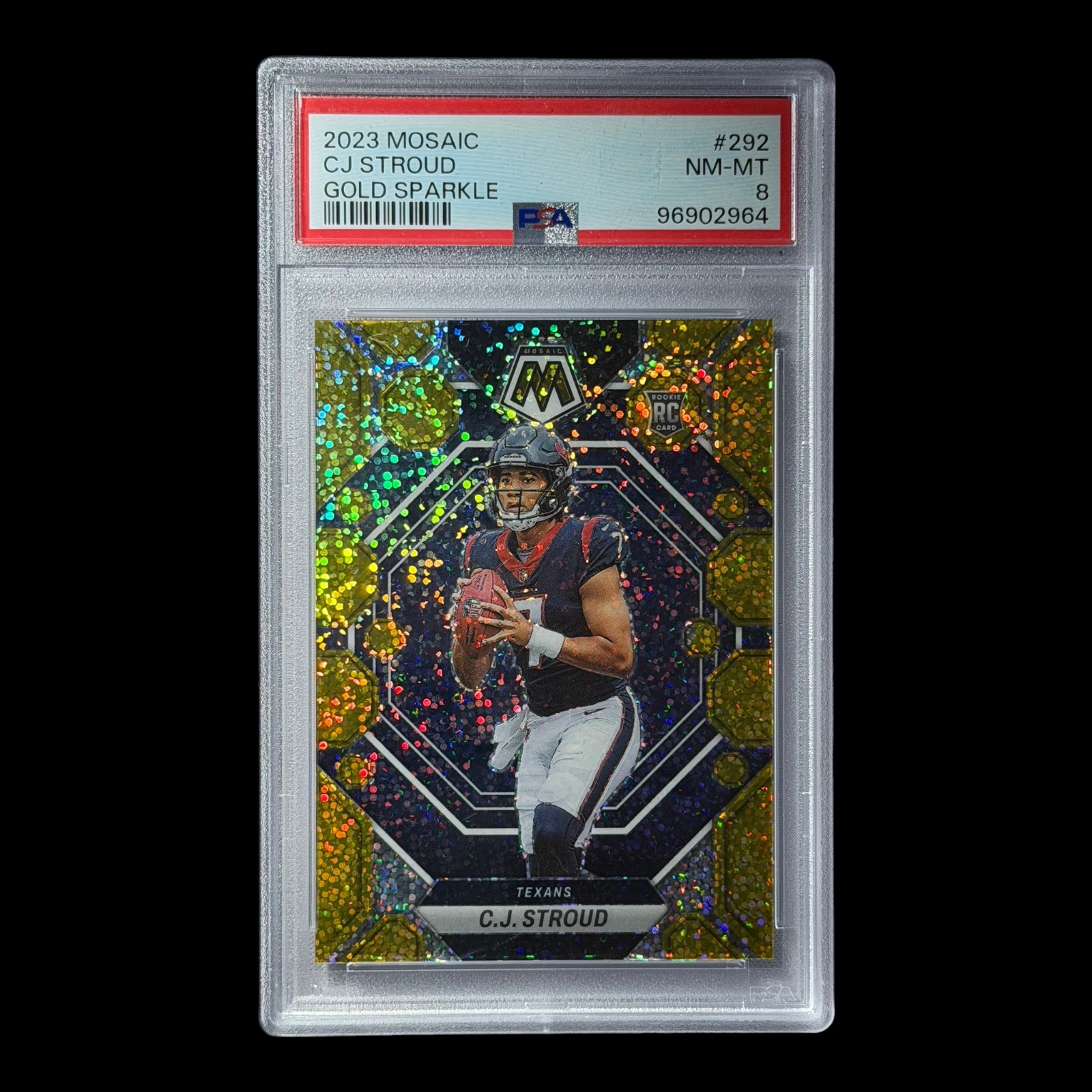 2023 Panini Mosaic - Rookies C.J. Stroud #292 Gold Sparkle Prizm /24 (RC) 2023 Panini Mosaic - Rookies C.J. Stroud #292 Gold Sparkle Prizm /24 (RC)