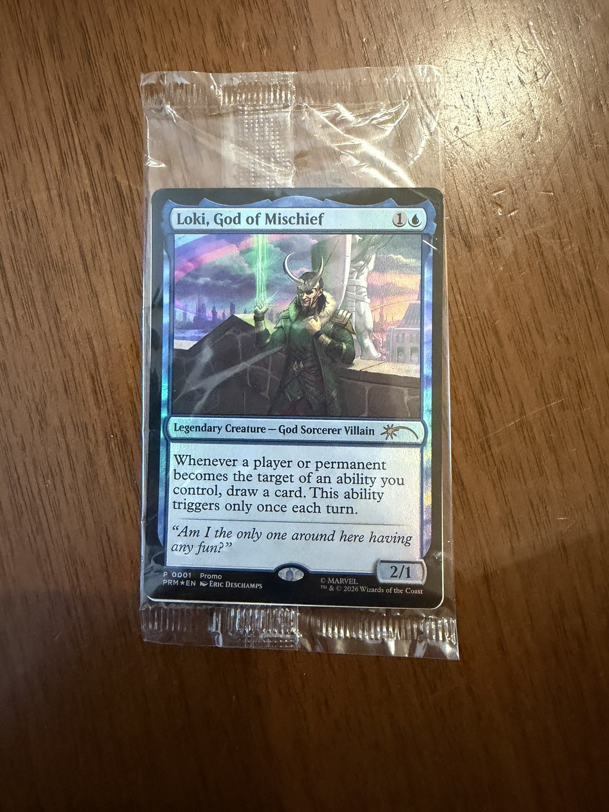 Loki, God Of Mischief Sealed New Promo Card SDCC 2026 Magic The Gathering MTG