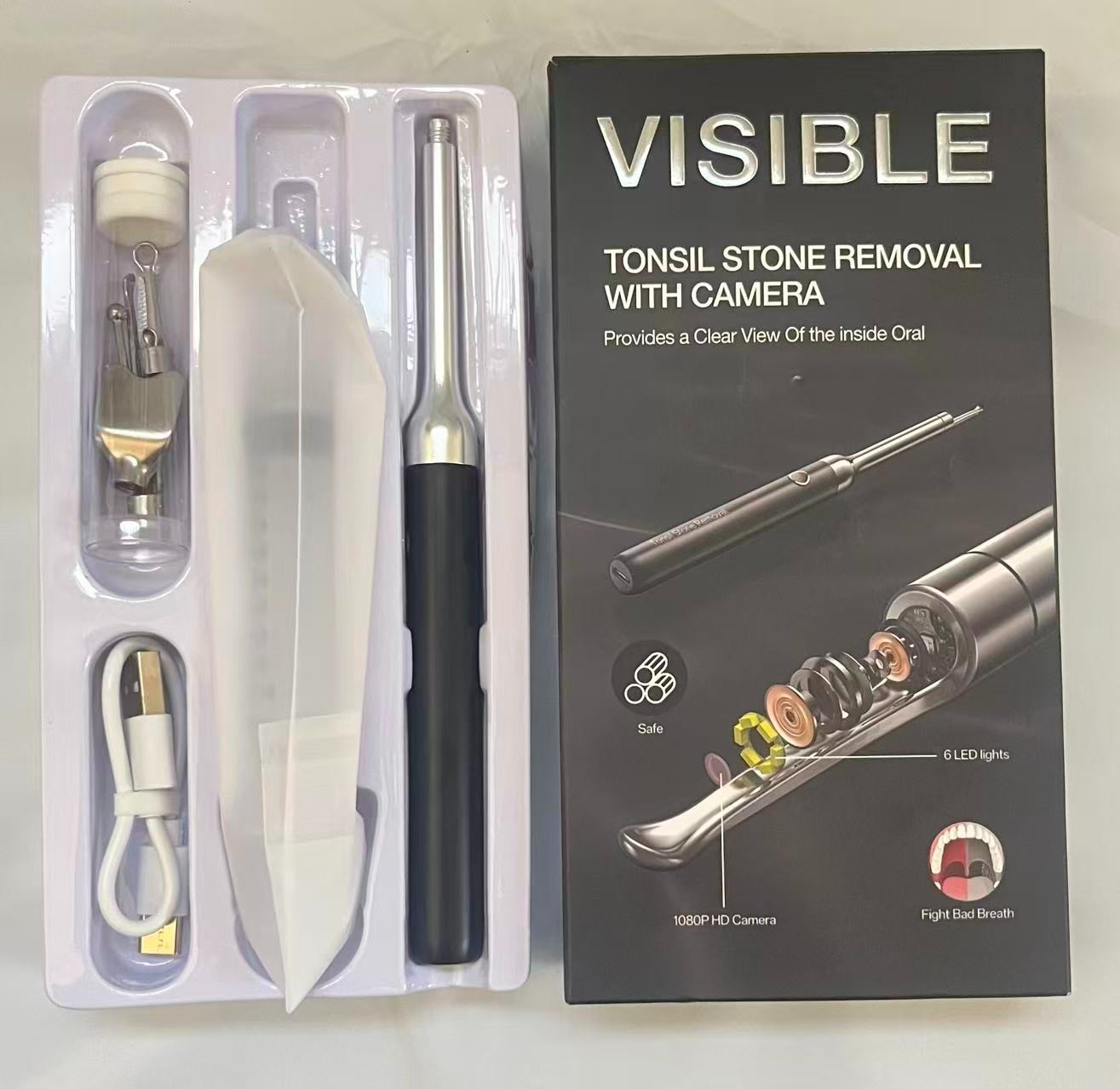 Tonsil Stone Remover with Camera - Upgraded Visual Tonsil Stone Removal Kit w... Tonsil Stone Remover with Camera - Upgraded Visual Tonsil Stone Removal Kit w...
